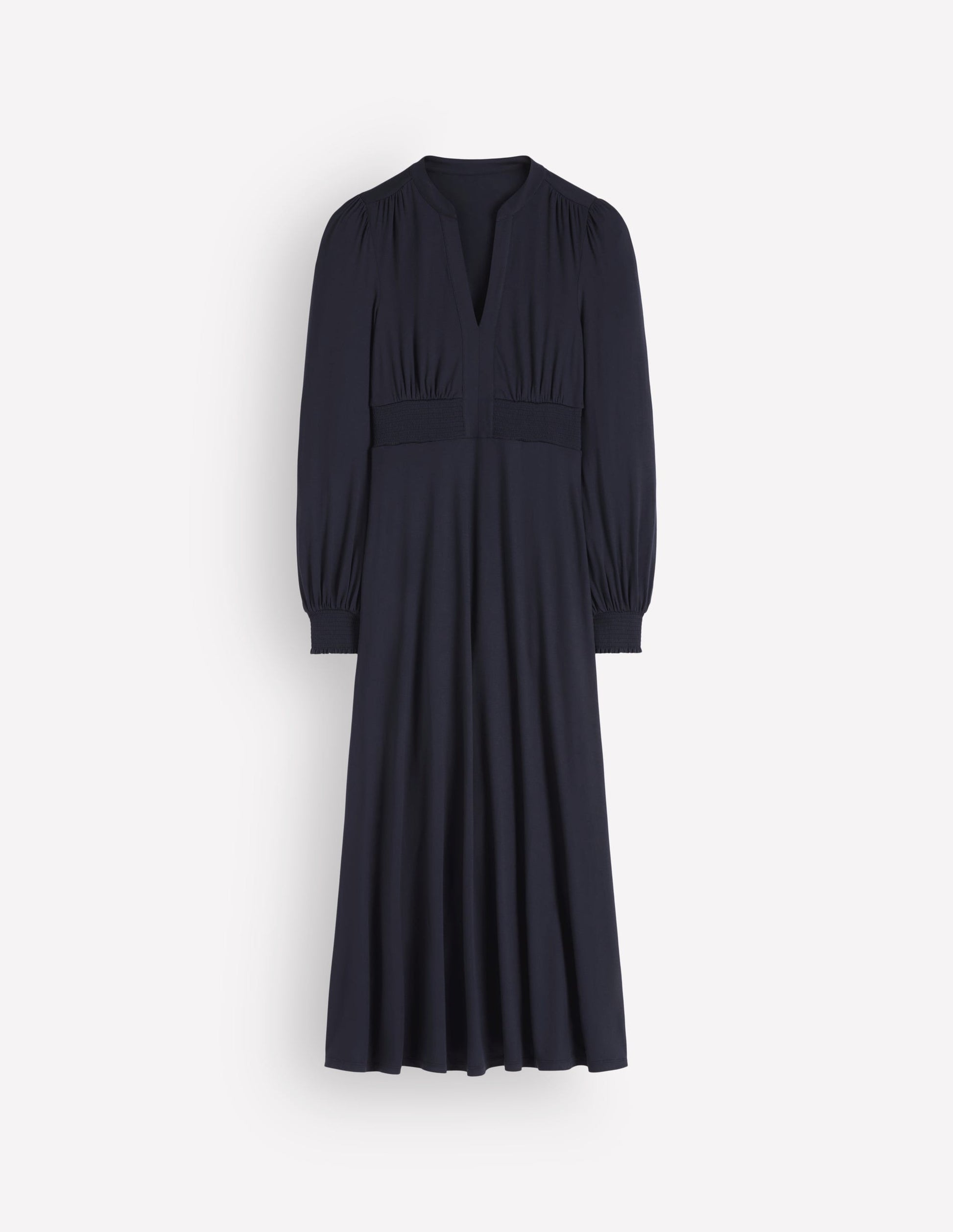 Georgia Jersey Midi Dress-Navy-6