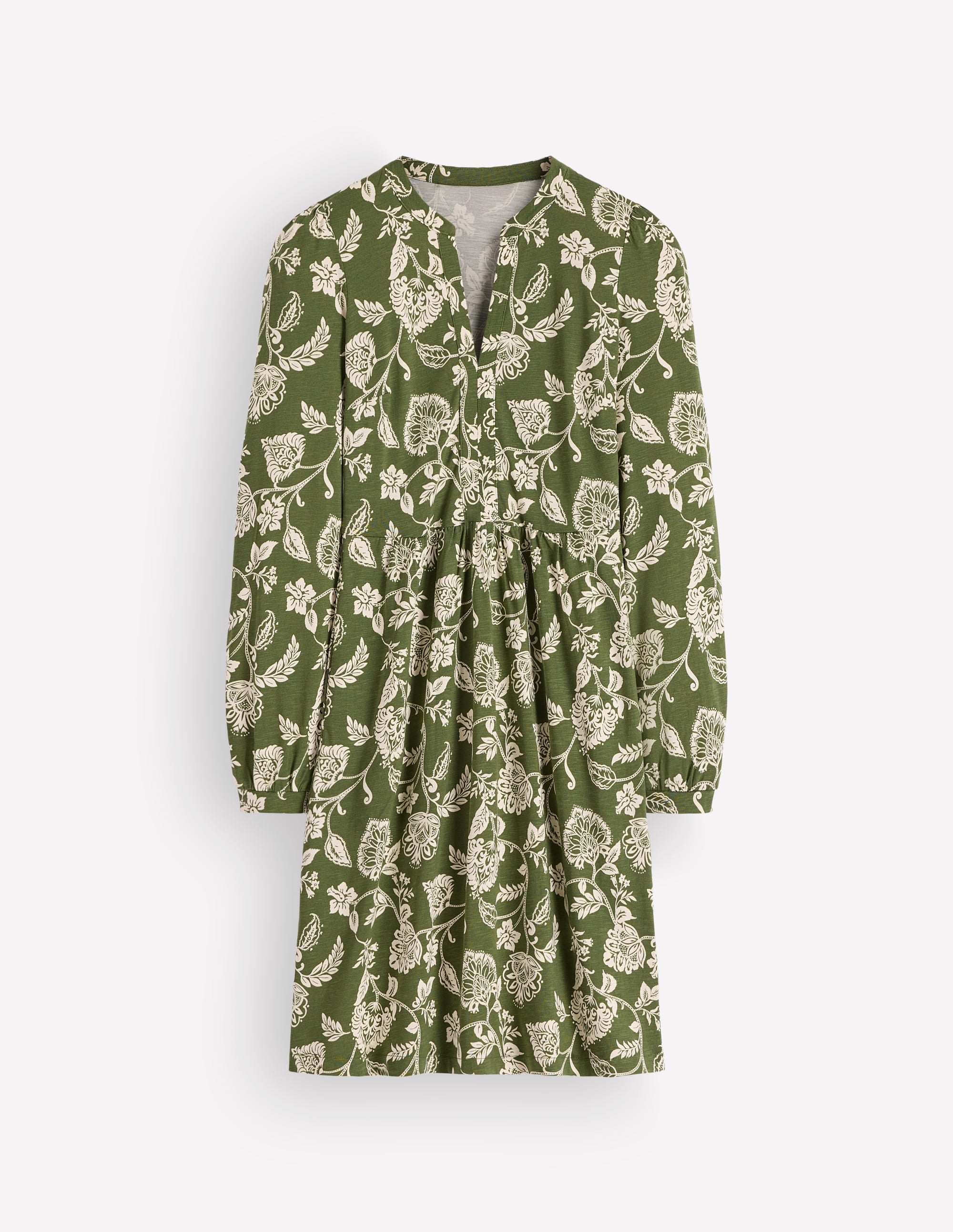 Naomi Relaxed Jersey Dress-Forest Green, Planted Meadows - Image 6