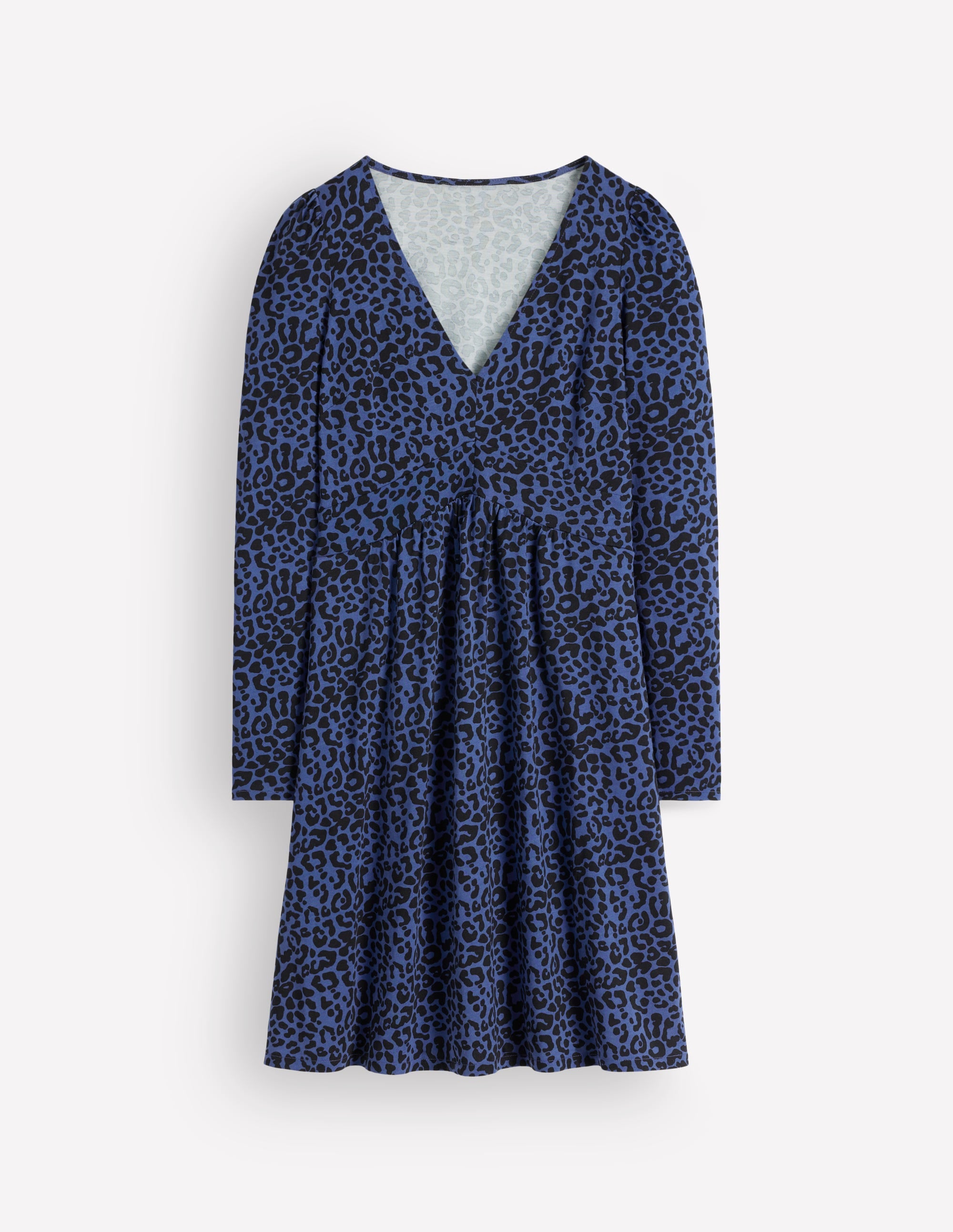 Briony Jersey Short Dress-Zodiac Purple, Leopard Fields - Image 5