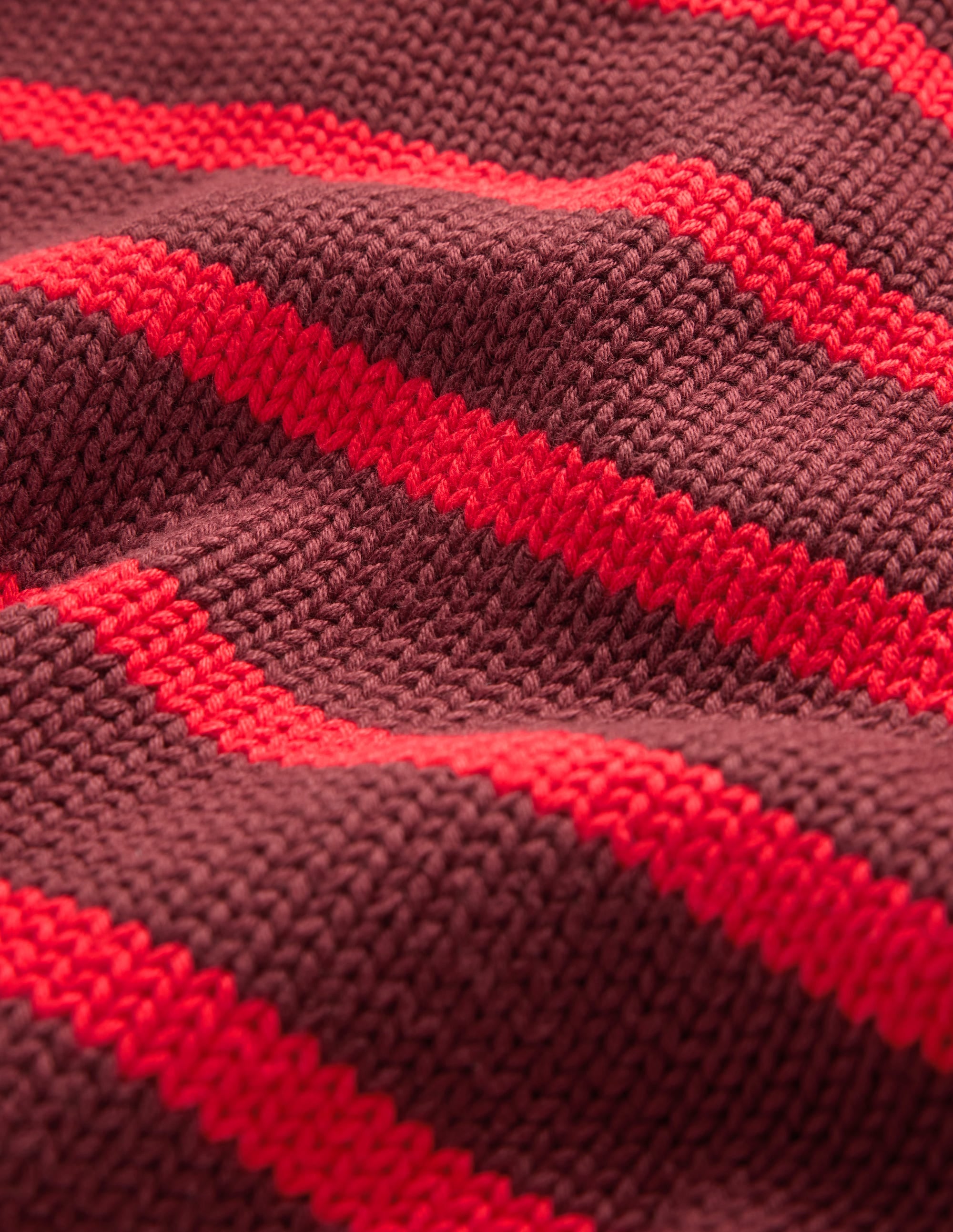 Lucy Chunky Cotton Jumper-Chestnut, Poppy Red - Image 8