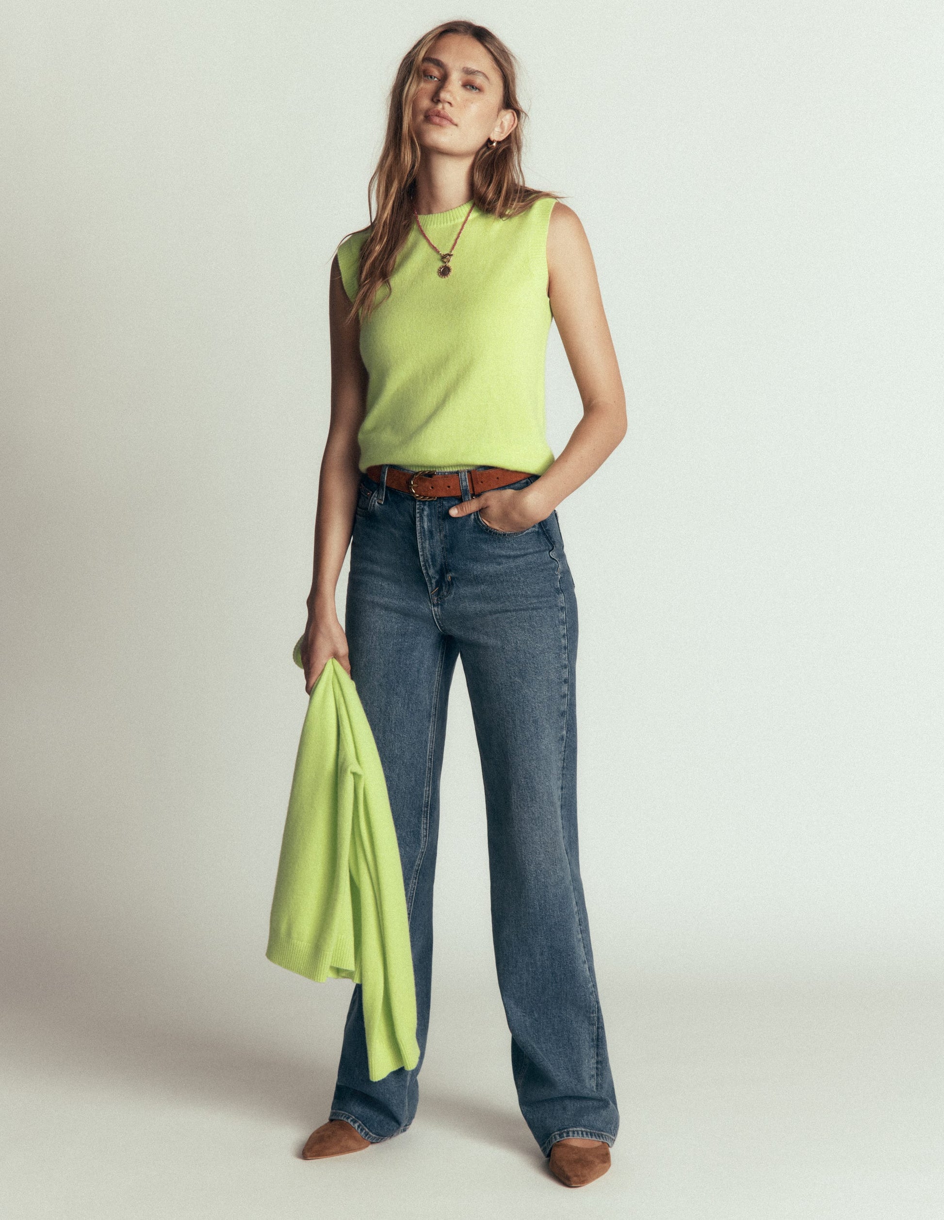 Elsie Cashmere Tank-Sweet Mint-4