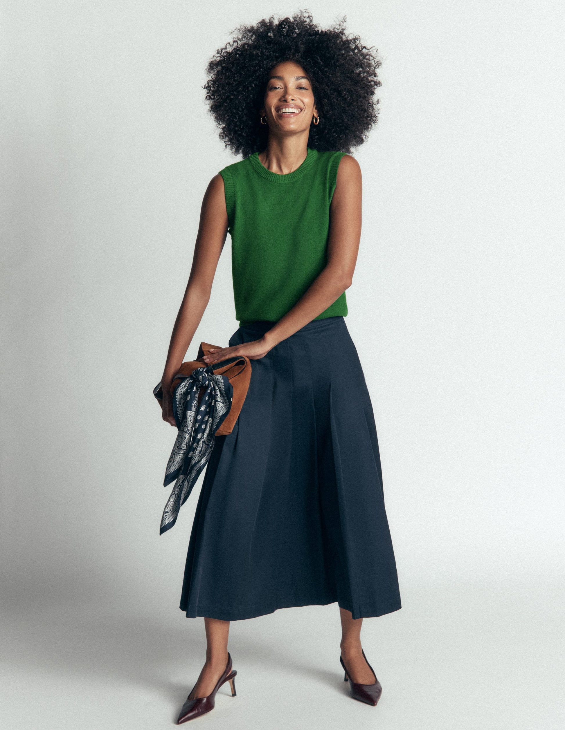 Elsie Cashmere Tank-Fresh Green-1
