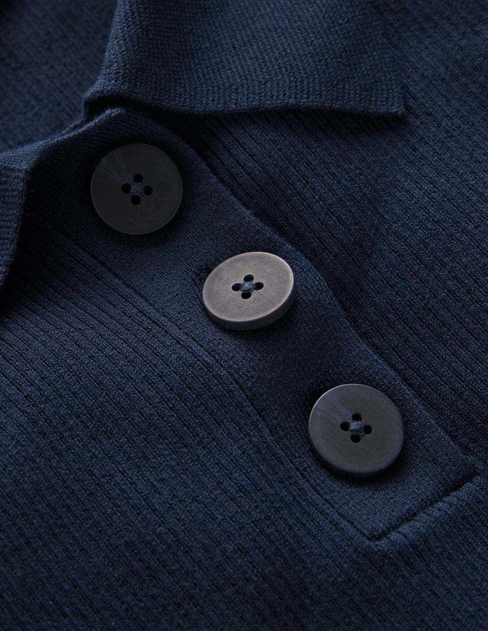 Rhianne Cotton Rib Jumper-Navy - Image 6