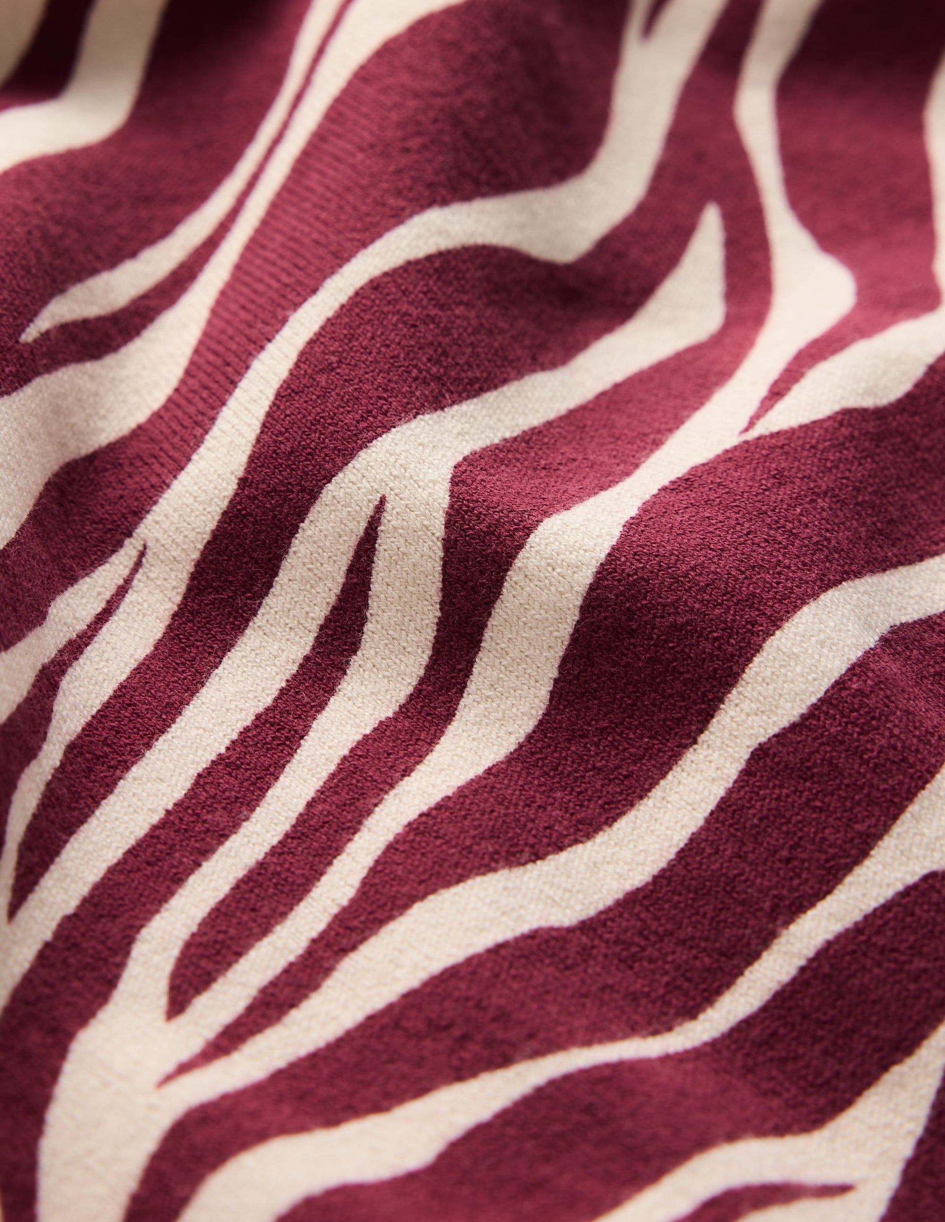 Camilla Cotton Crew Jumper-Chestnut, Zebra Swirl-6