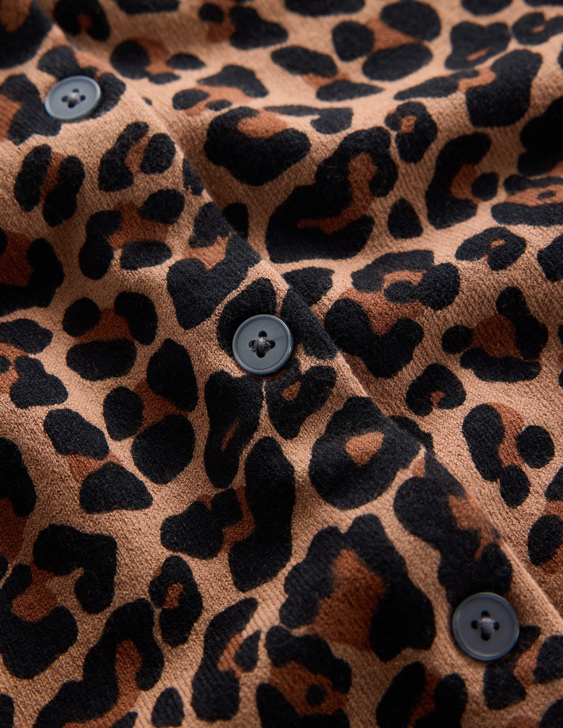 Camilla Cotton Crew Cardigan-Camel, Animal Fields-6