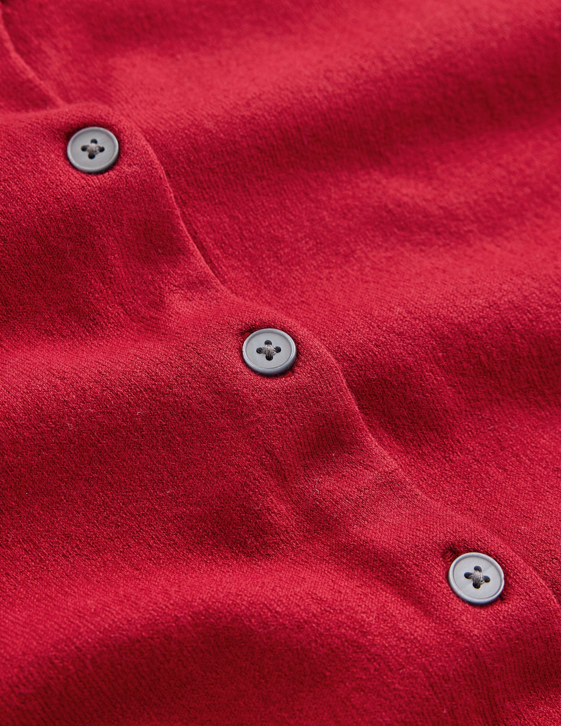 Camilla Cotton Crew Cardigan-Crimson Red-8