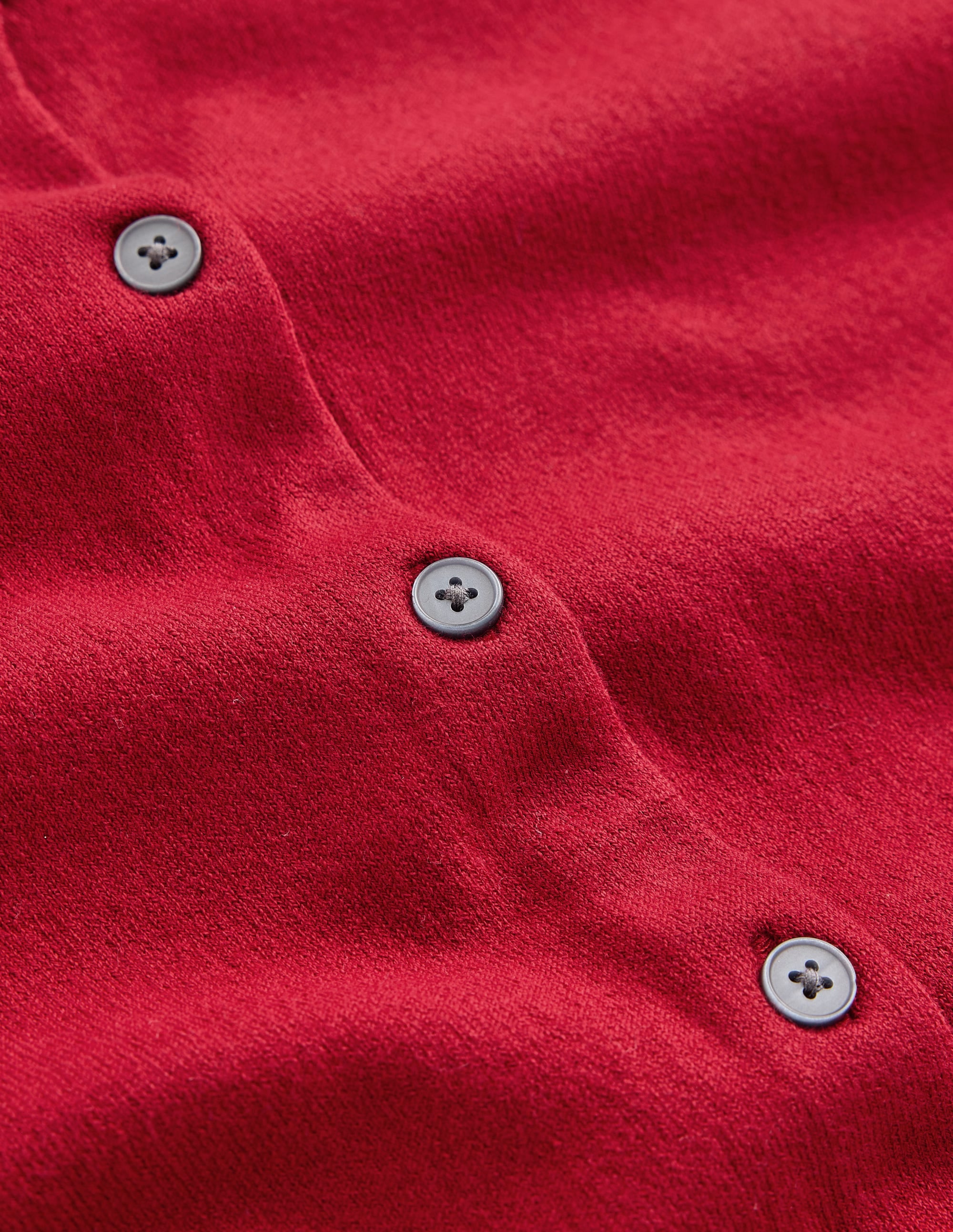 Camilla Cotton Crew Cardigan-Crimson Red - Image 8