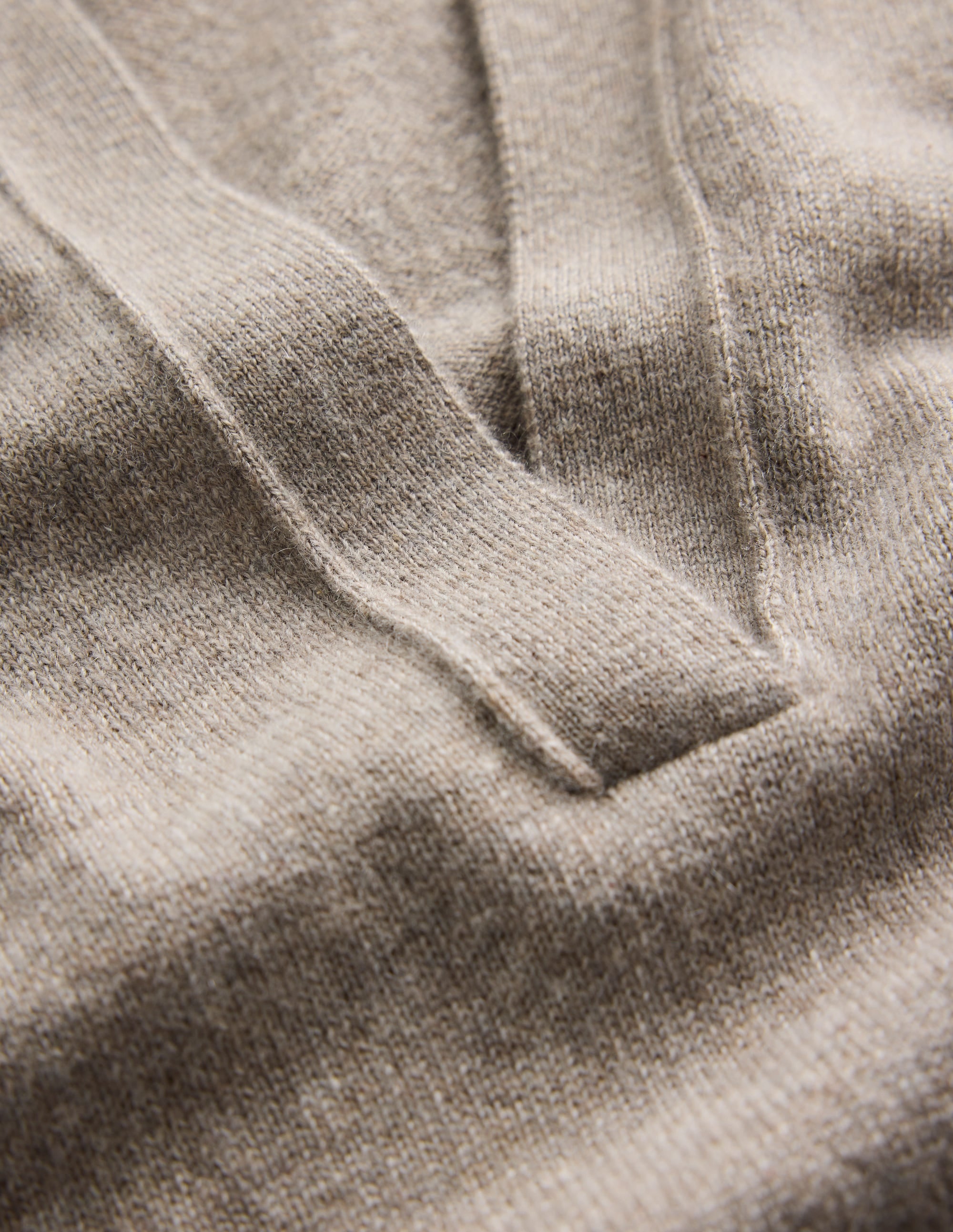 Elsie Cashmere Henley Jumper-Mink Melange - Image 6