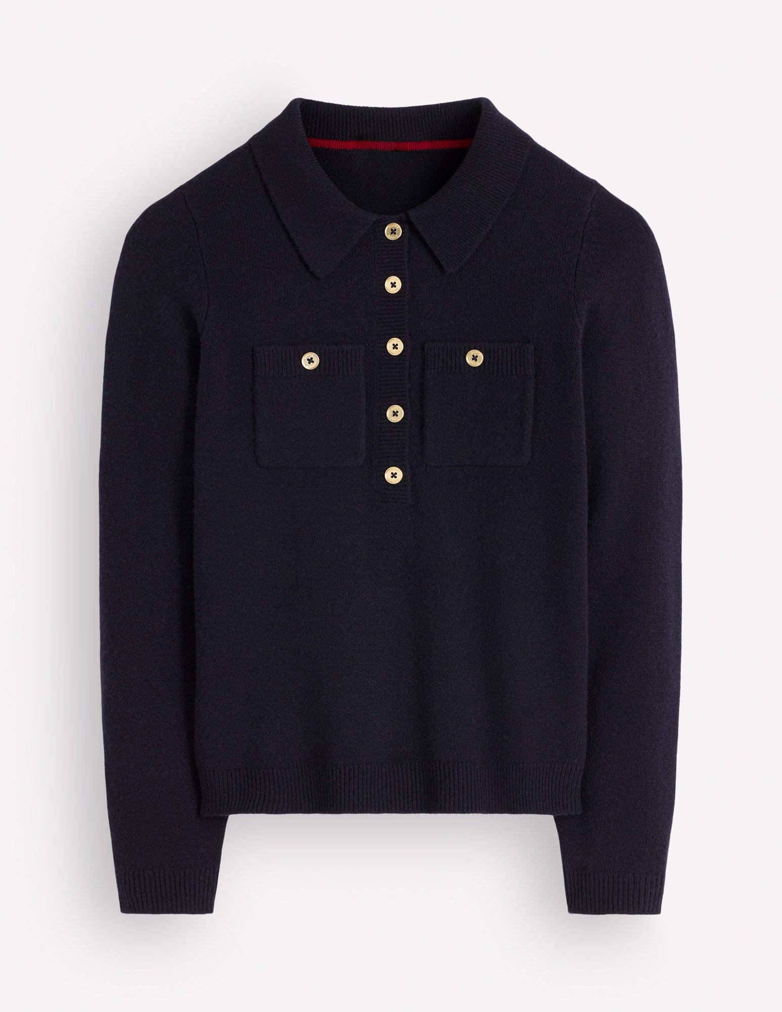 Marianne Merino Wool Jumper-Navy - Image 6