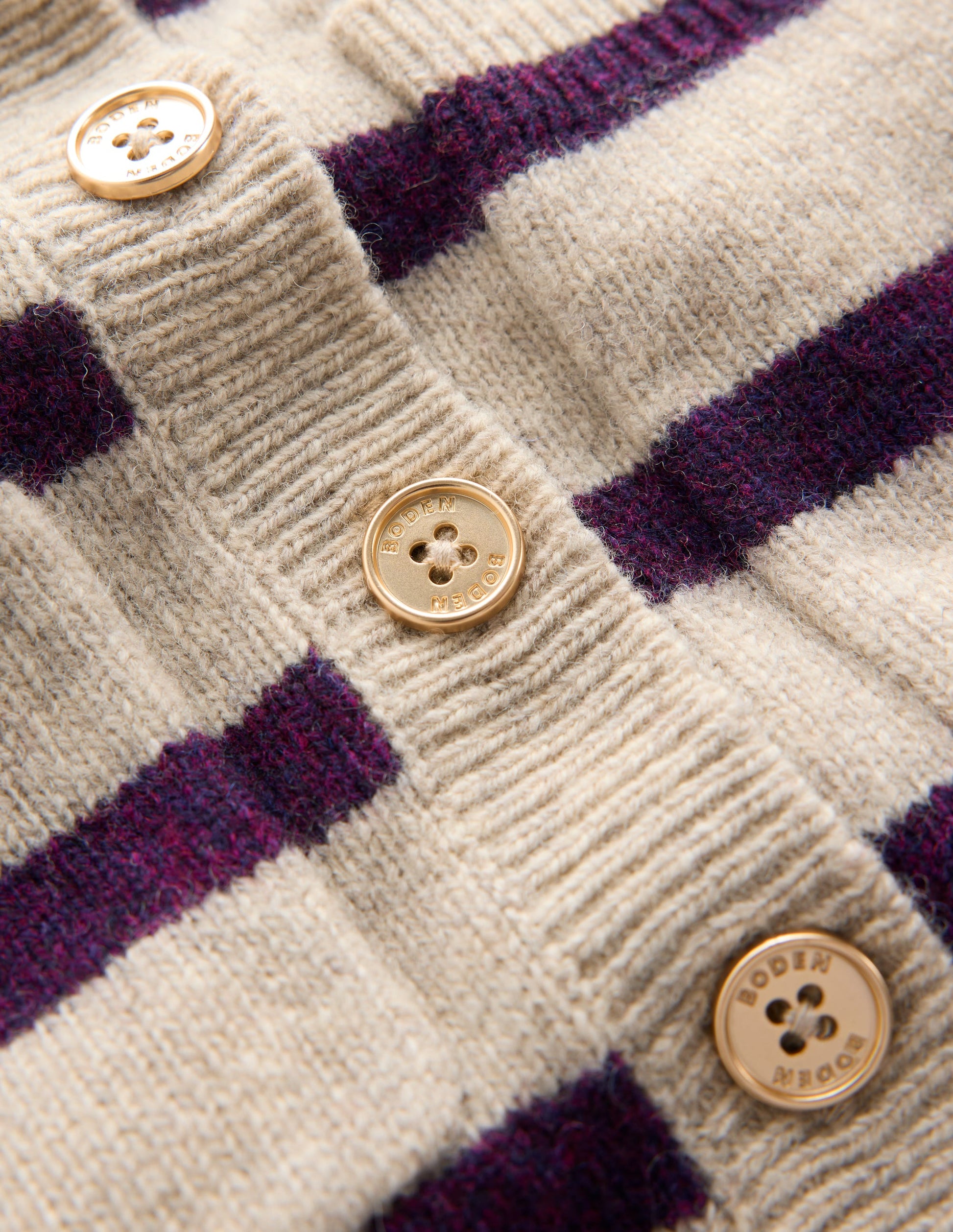 Marianne Merino Wool Jumper-Mink, Stripe-6
