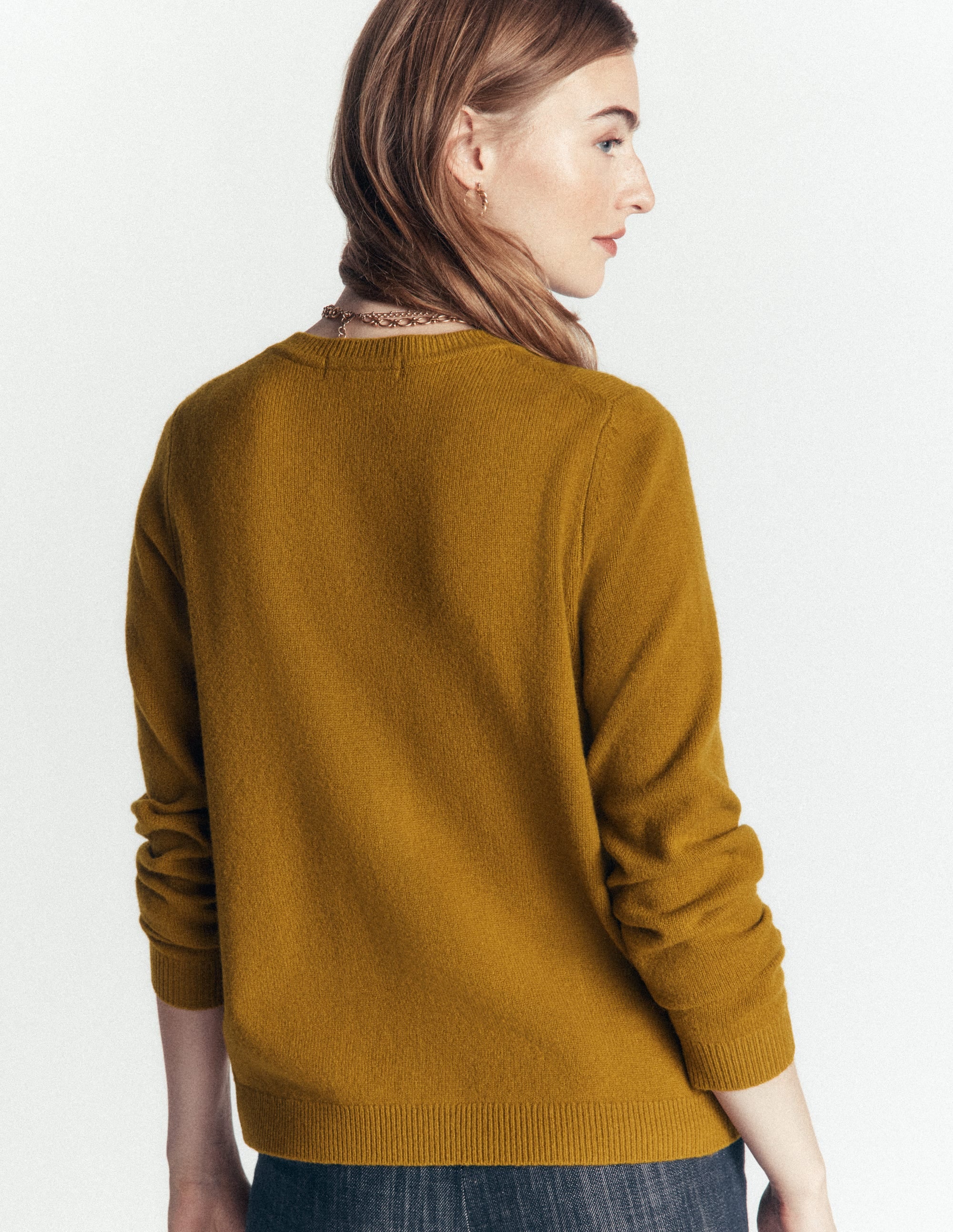 Marianne Merino Wool Cardigan-Spiced Chai - Image 2