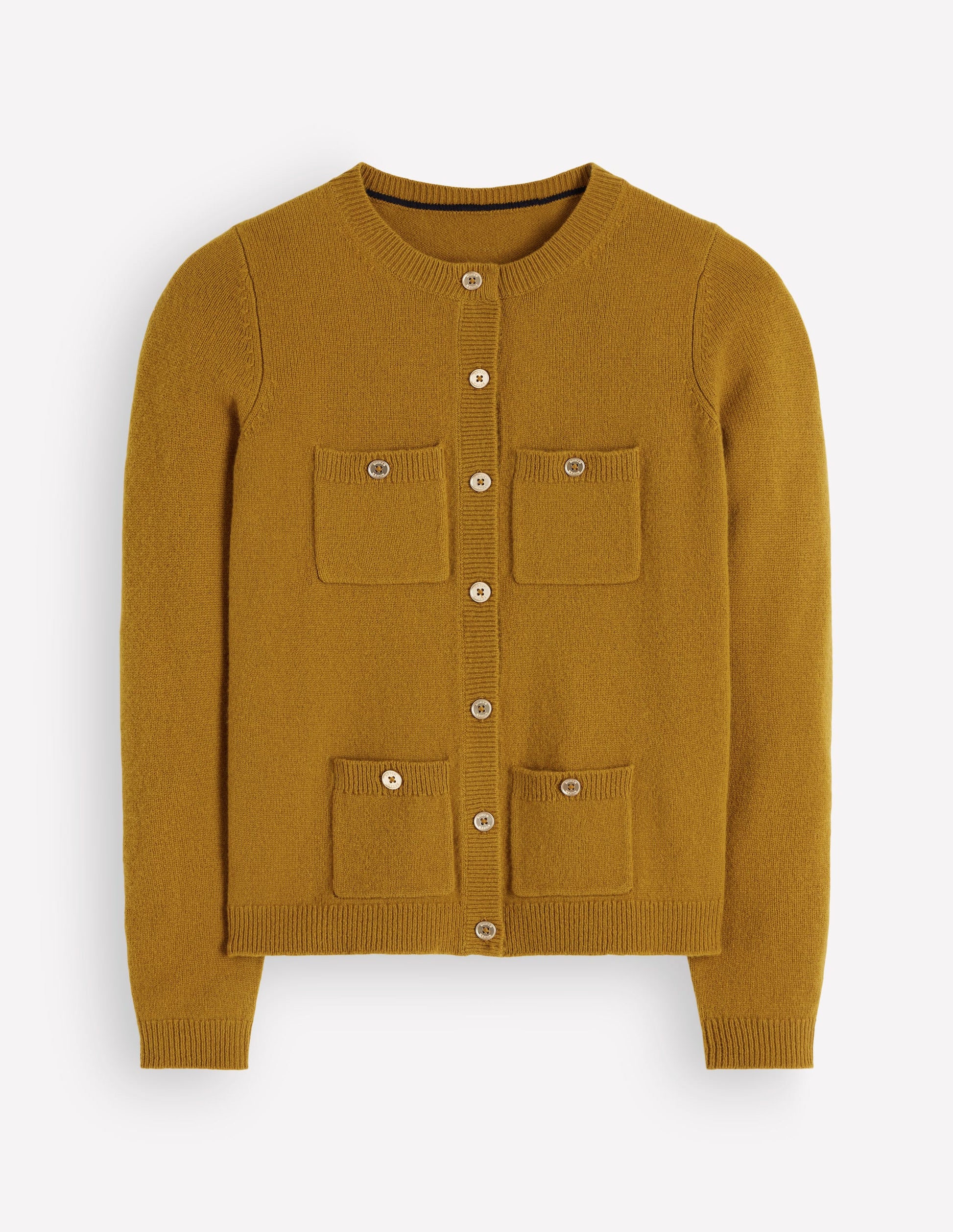 Marianne Merino Wool Cardigan-Spiced Chai-5