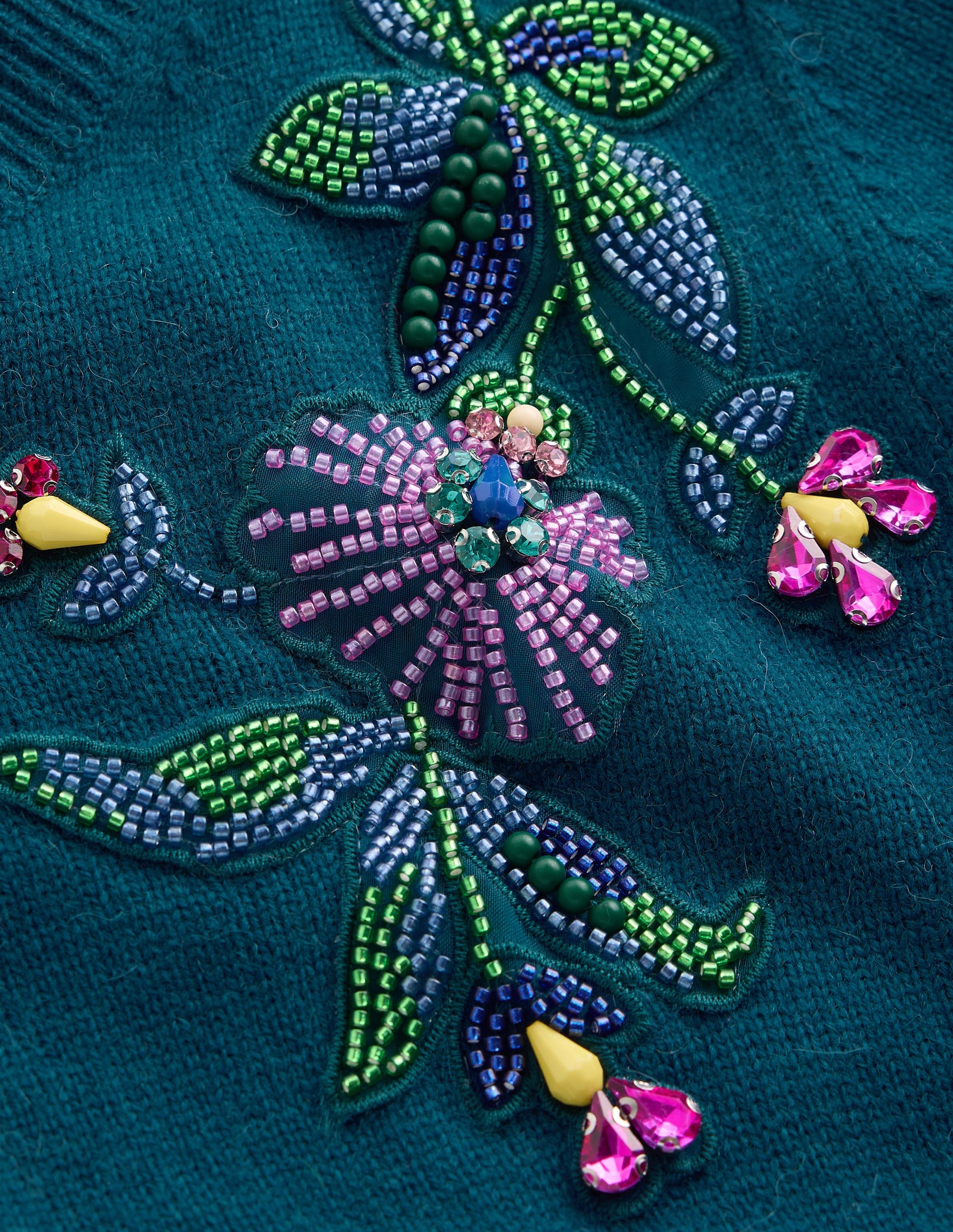 Ria Embellished Knit T-Shirt-Deep Aurora Blue-8