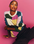 Ariadne Wool Blend Jumper-Multi Gingham