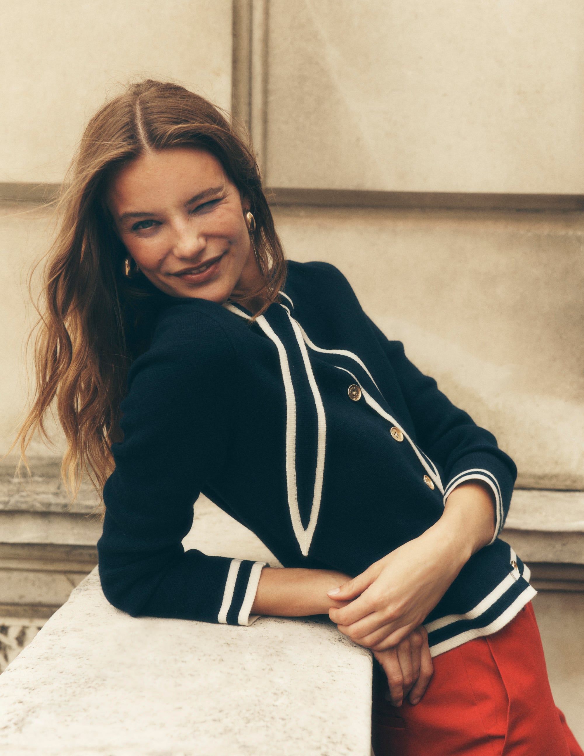 Tie Milano Jacket-Navy - Image 1