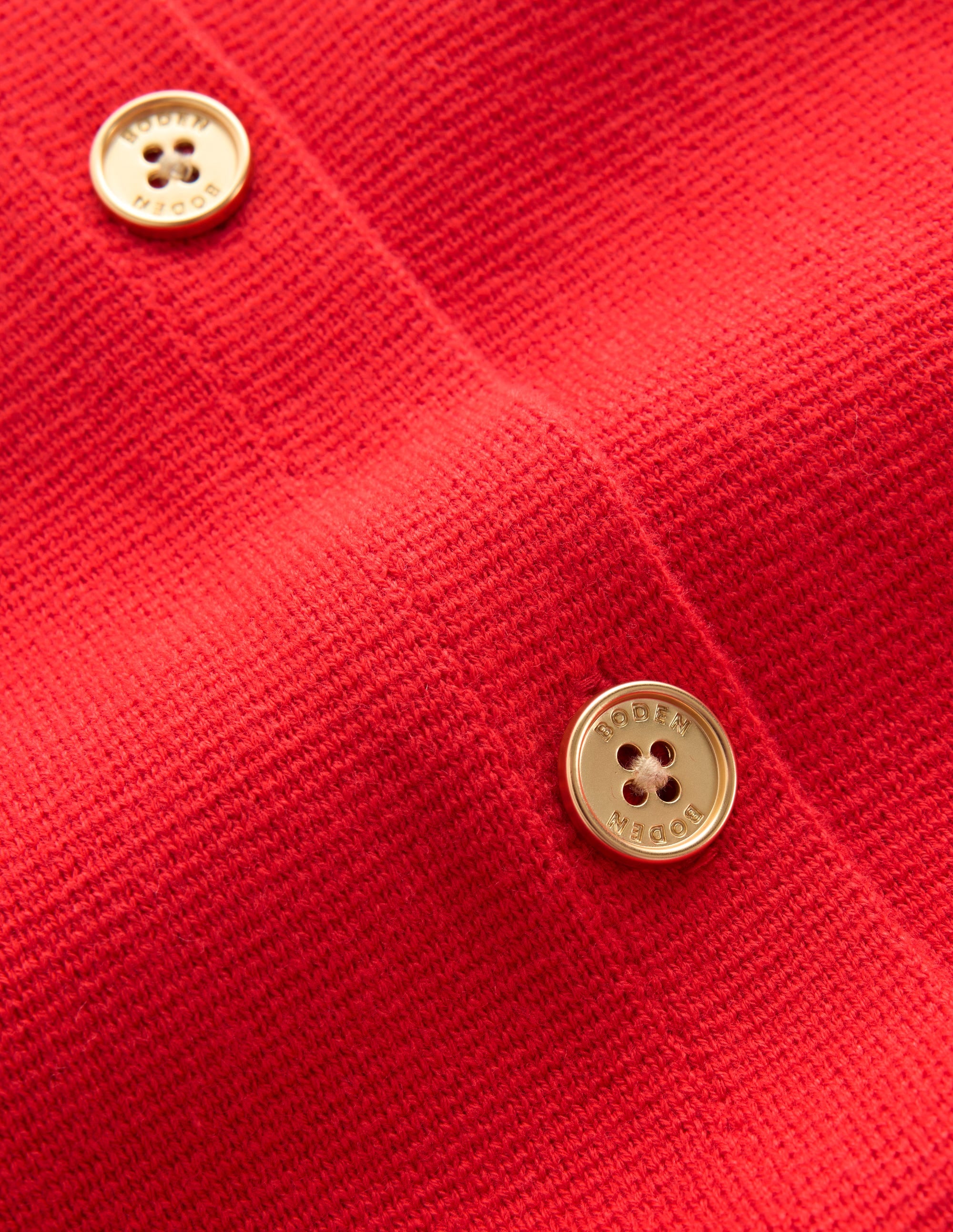 Crew Milano Knit Waistcoat-Poppy Red - Image 9