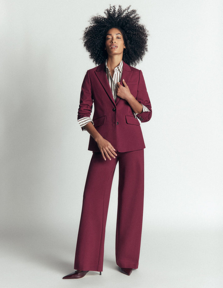 Belgravia Ponte Trousers-Deep Wisteria