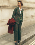 Canonbury Tailored Trousers-Green Stripe