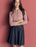 Aya Denim Skirt-Indigo