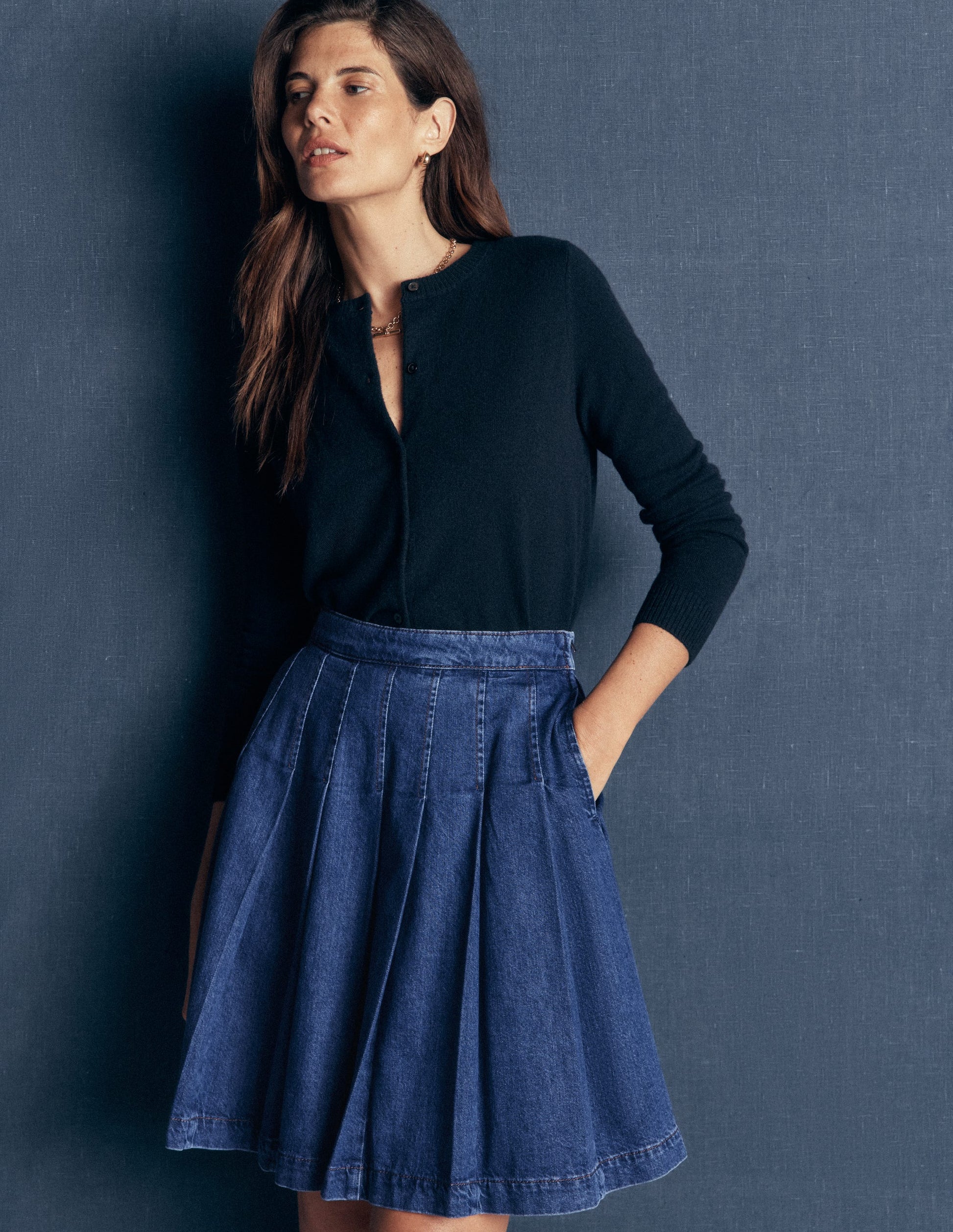 Aya Denim Skirt-Mid Vintage-1