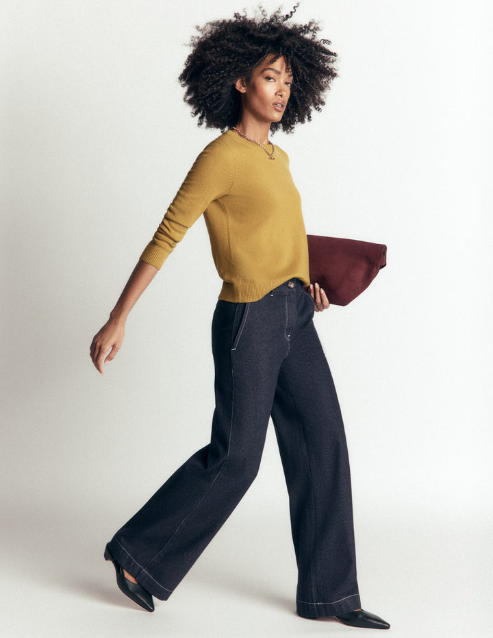 Belgravia Twill Trousers-Indigo