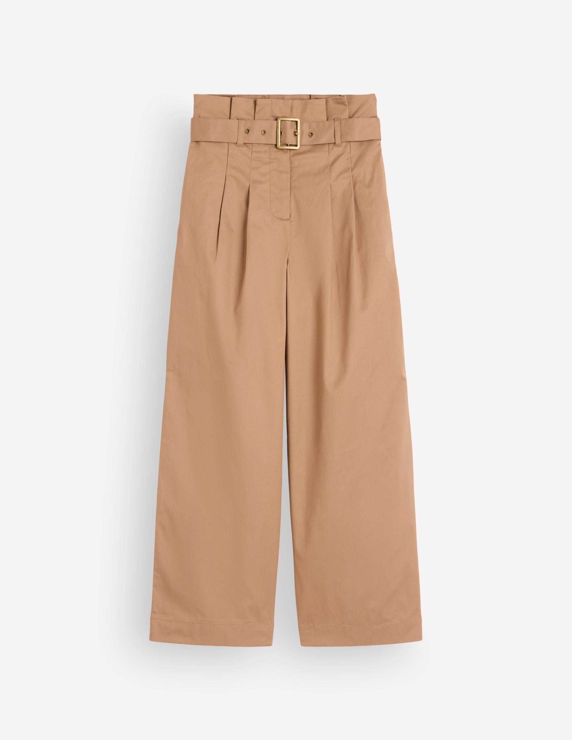 Paperbag Waist Trousers-Cappuccino - Image 5