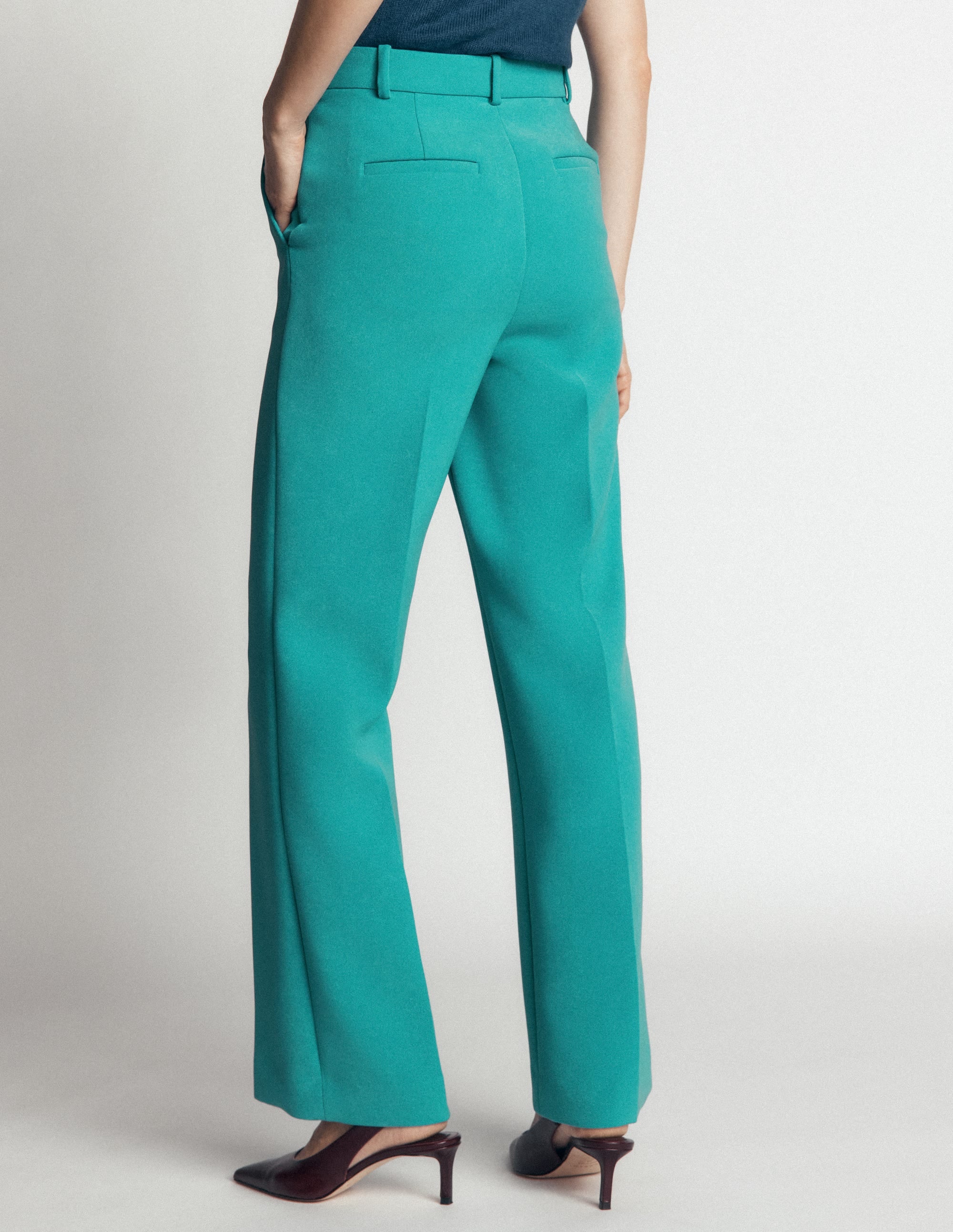 Fitzrovia Tailored Trousers-Glaze Blue - Image 3