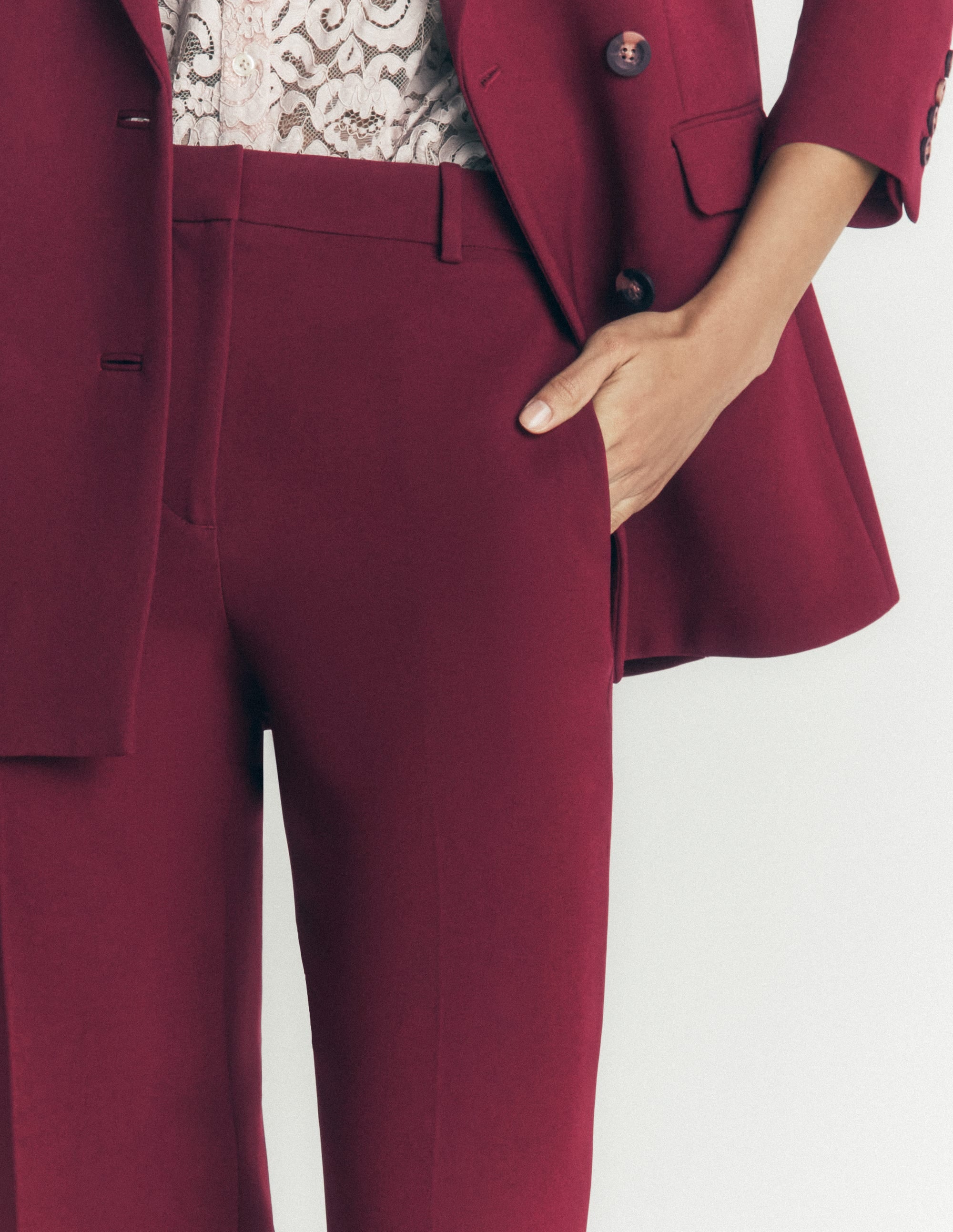 Fitzrovia Tailored Trousers-Deep Wisteria - Image 2