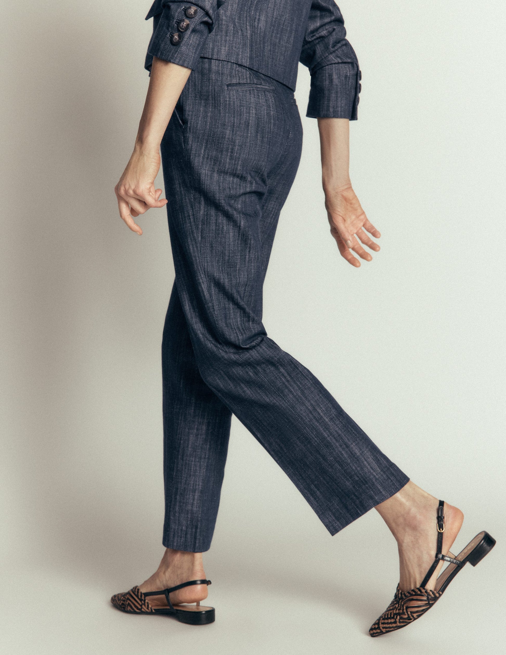Canonbury Twill 7/8 Trousers-Indigo-3