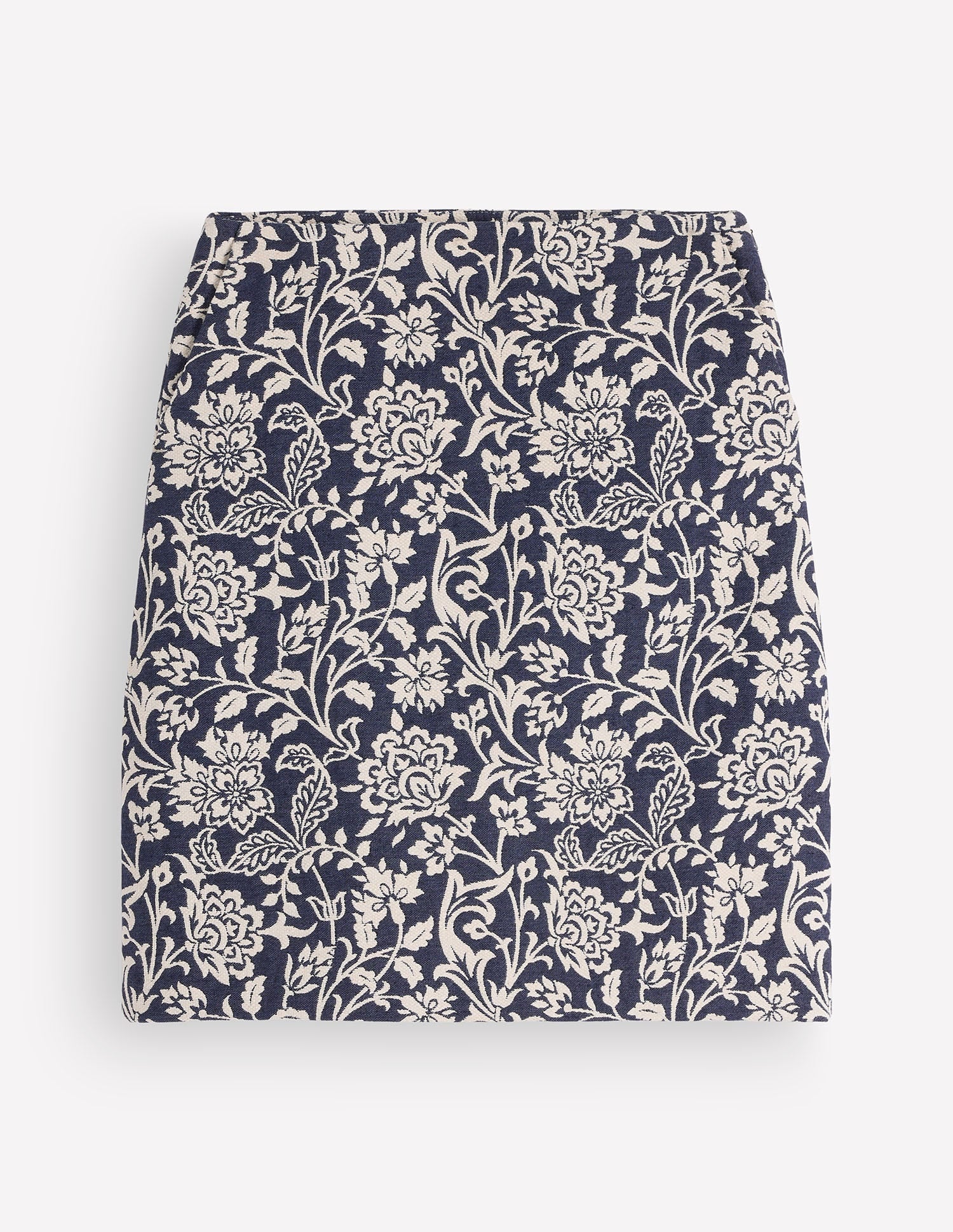 Jacquard A-Line Skirt-FLORAL JACQUARD - Image 7