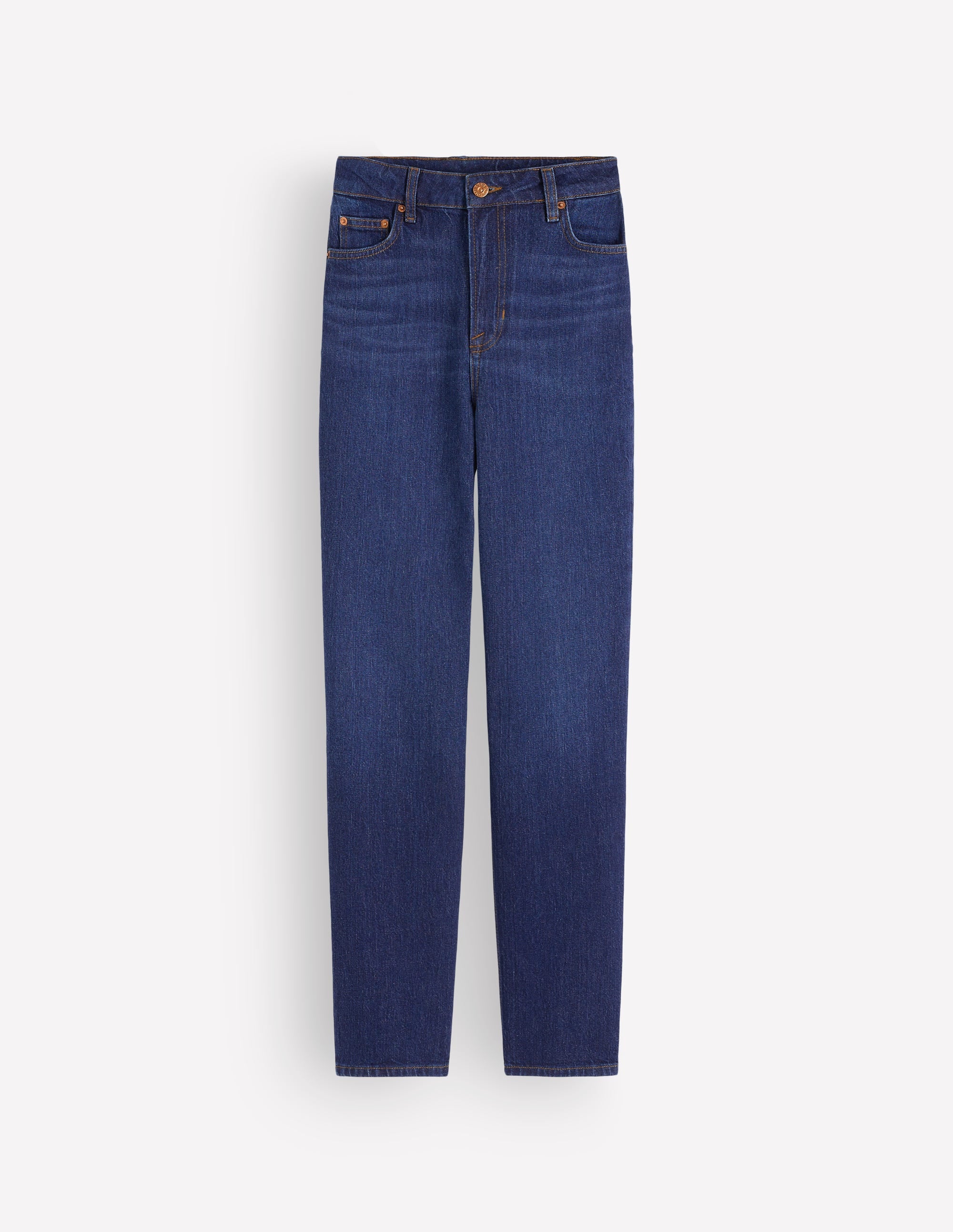 High Rise Straight Jeans-Indigo Rinse - Image 7