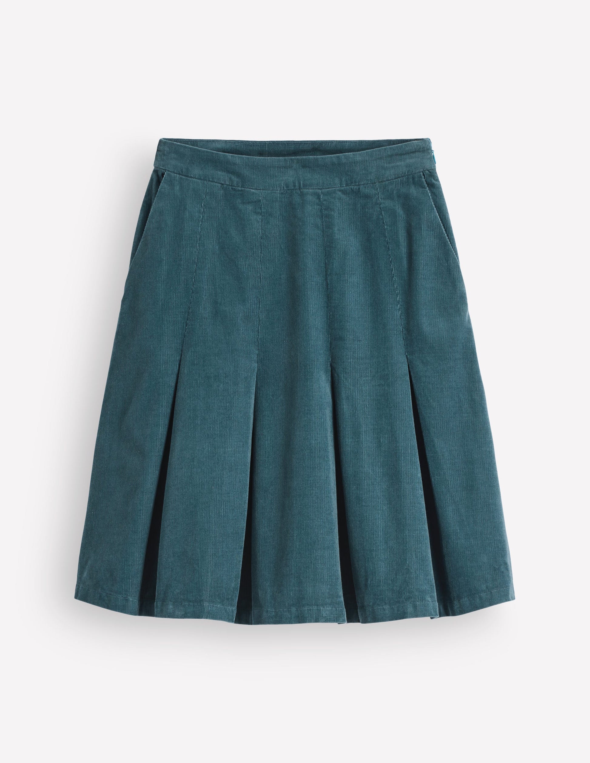 Flippy Cord Skirt-Storm Blue-6