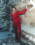 Canonbury Velvet Trousers-Savvy Red