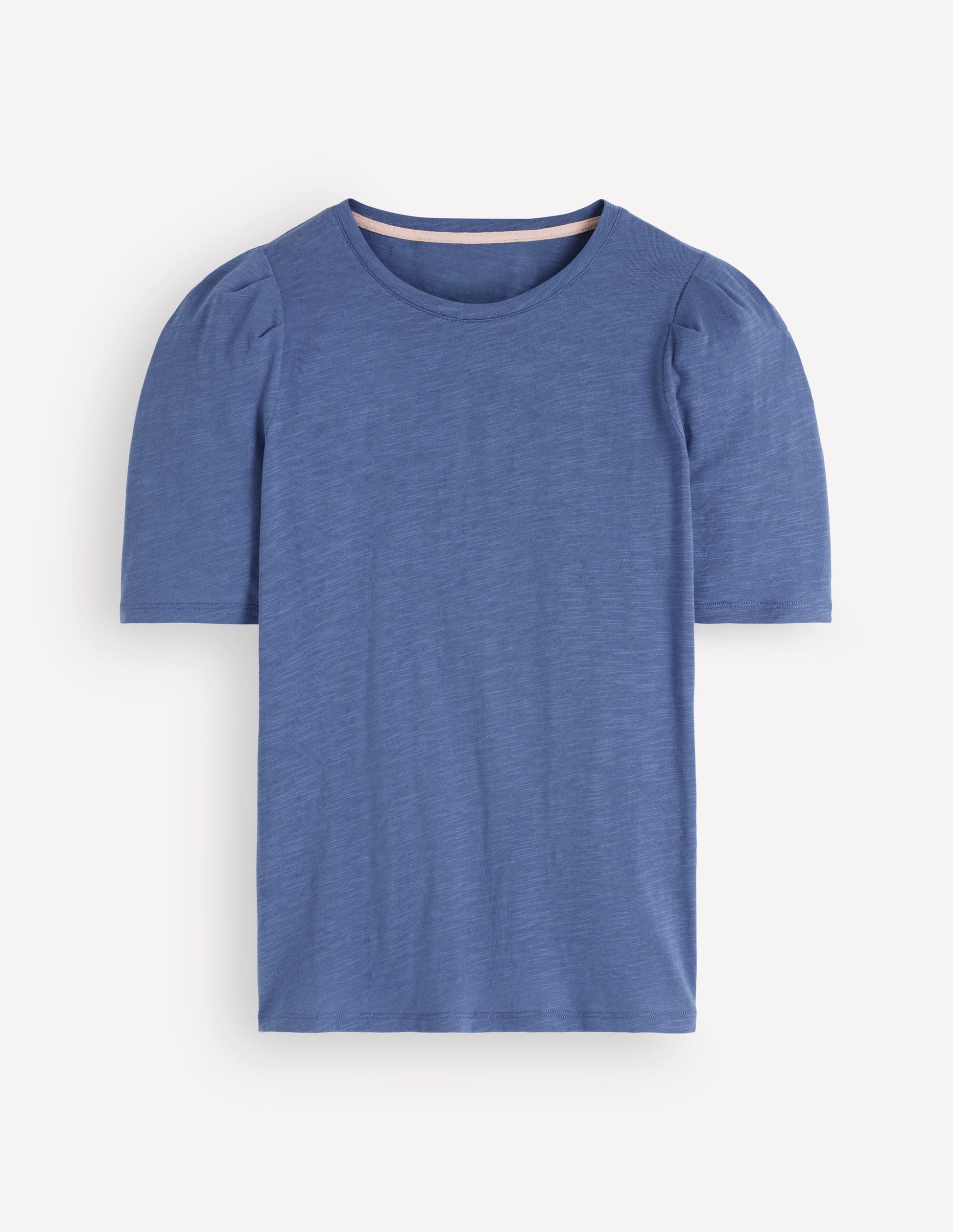 Sophie Puff Sleeve T-shirt-Denim Blue-5