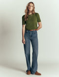 Sophie Puff Sleeve T-shirt-Brunswick Green
