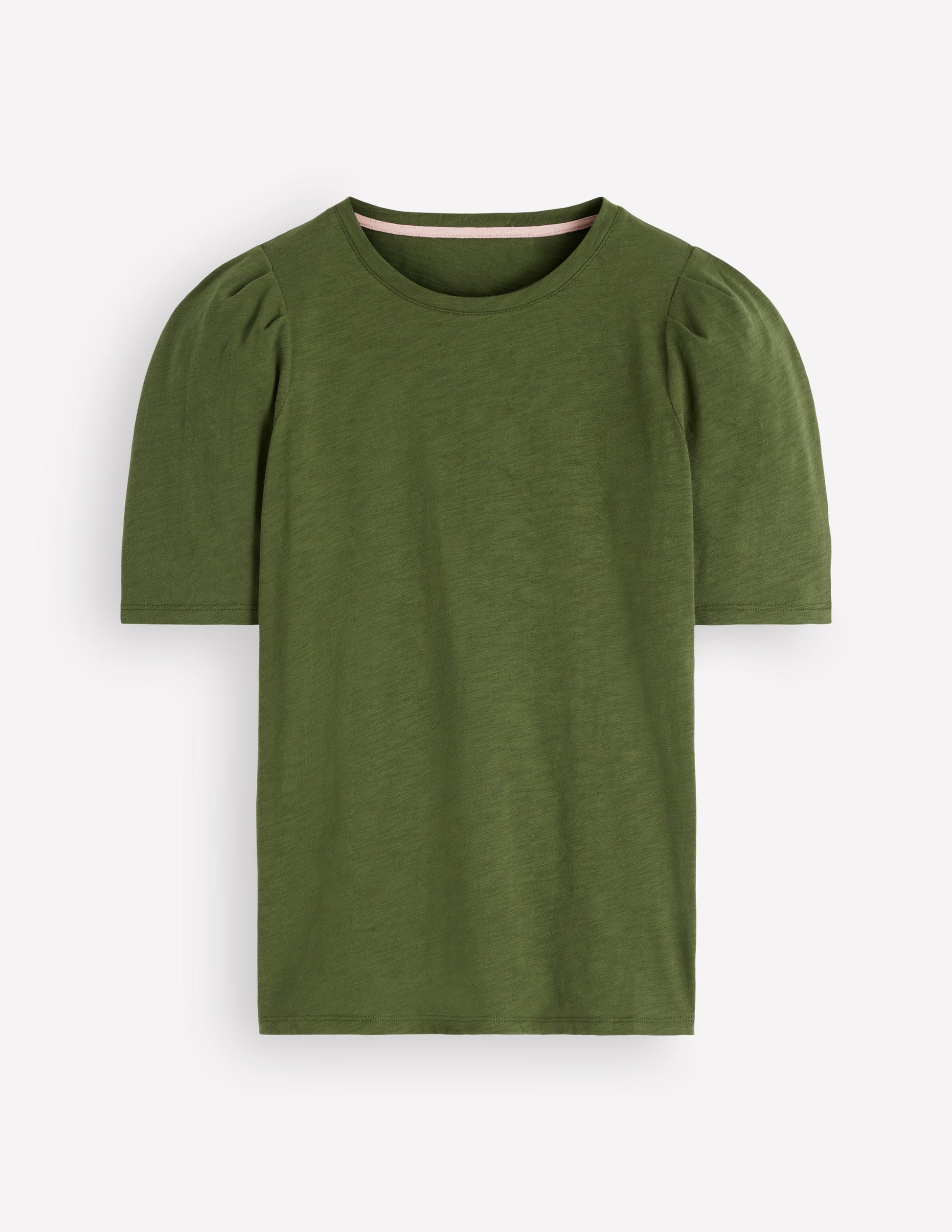 Sophie Puff Sleeve T-shirt-Brunswick Green-6