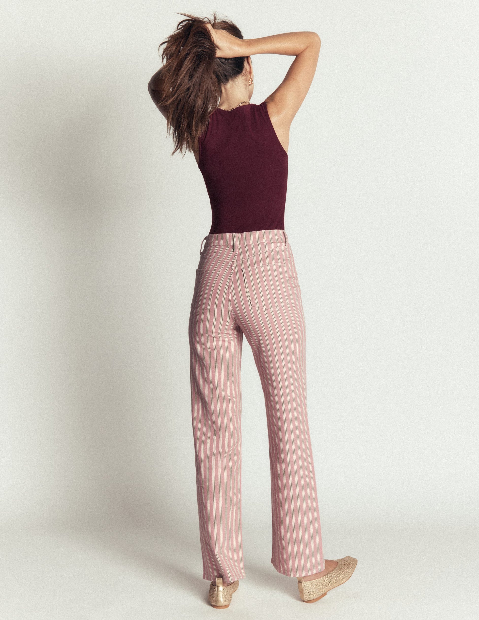 Brooke Double Layer Vest-Dark Cherry-3