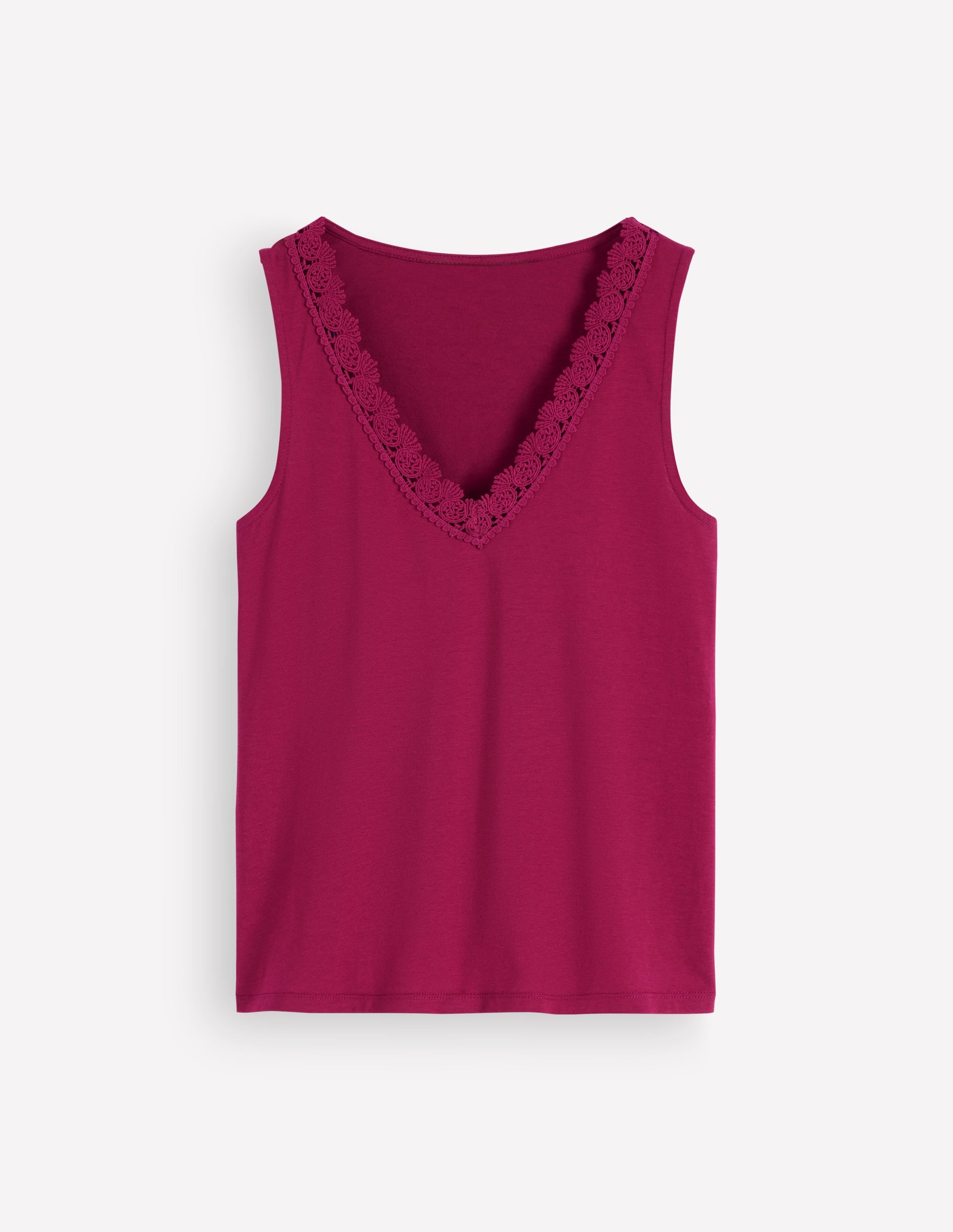 Supersoft V Neck Trim Vest-Beetroot Red - Image 5