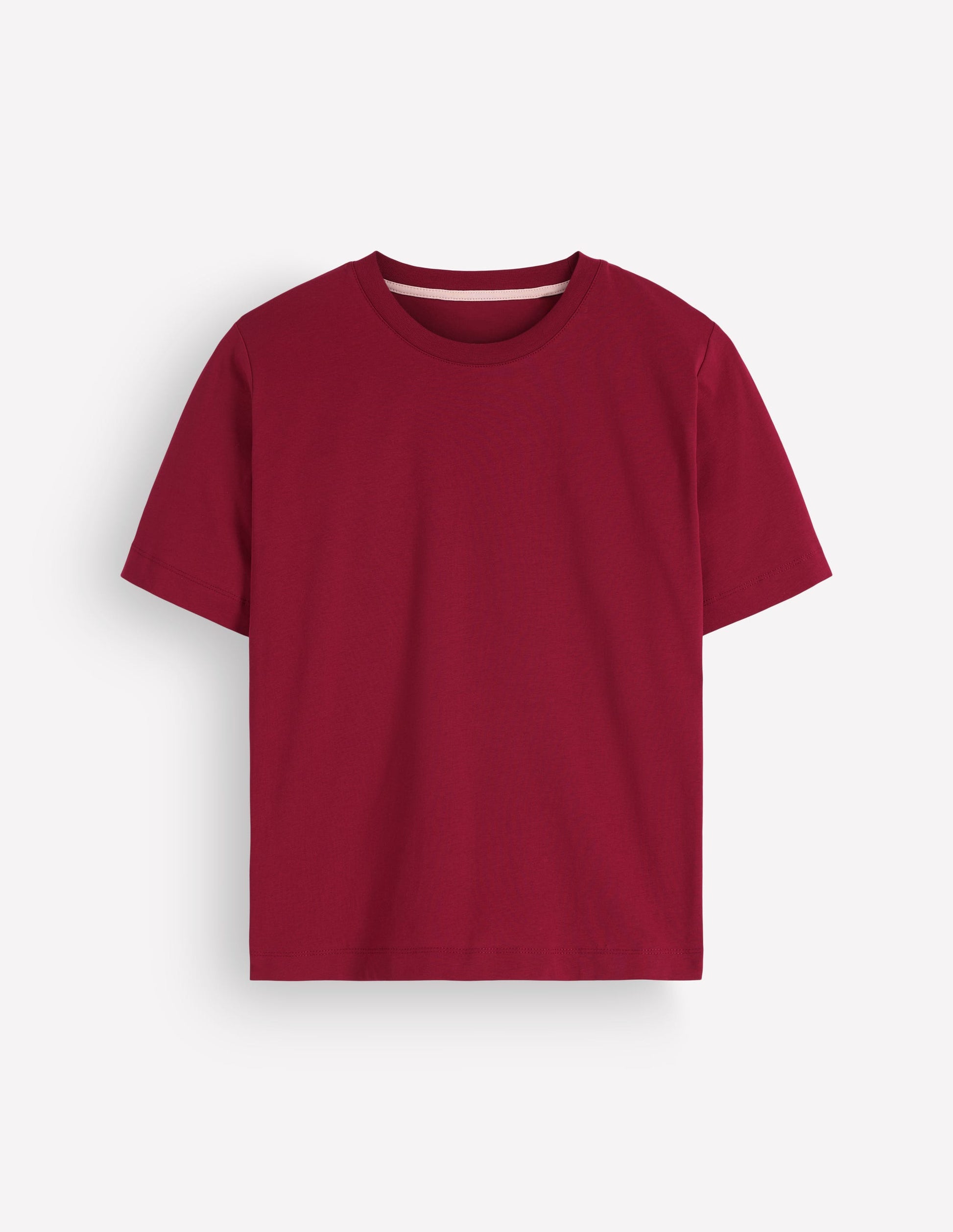 Relaxed Cotton T-shirt-Ruby Red-6