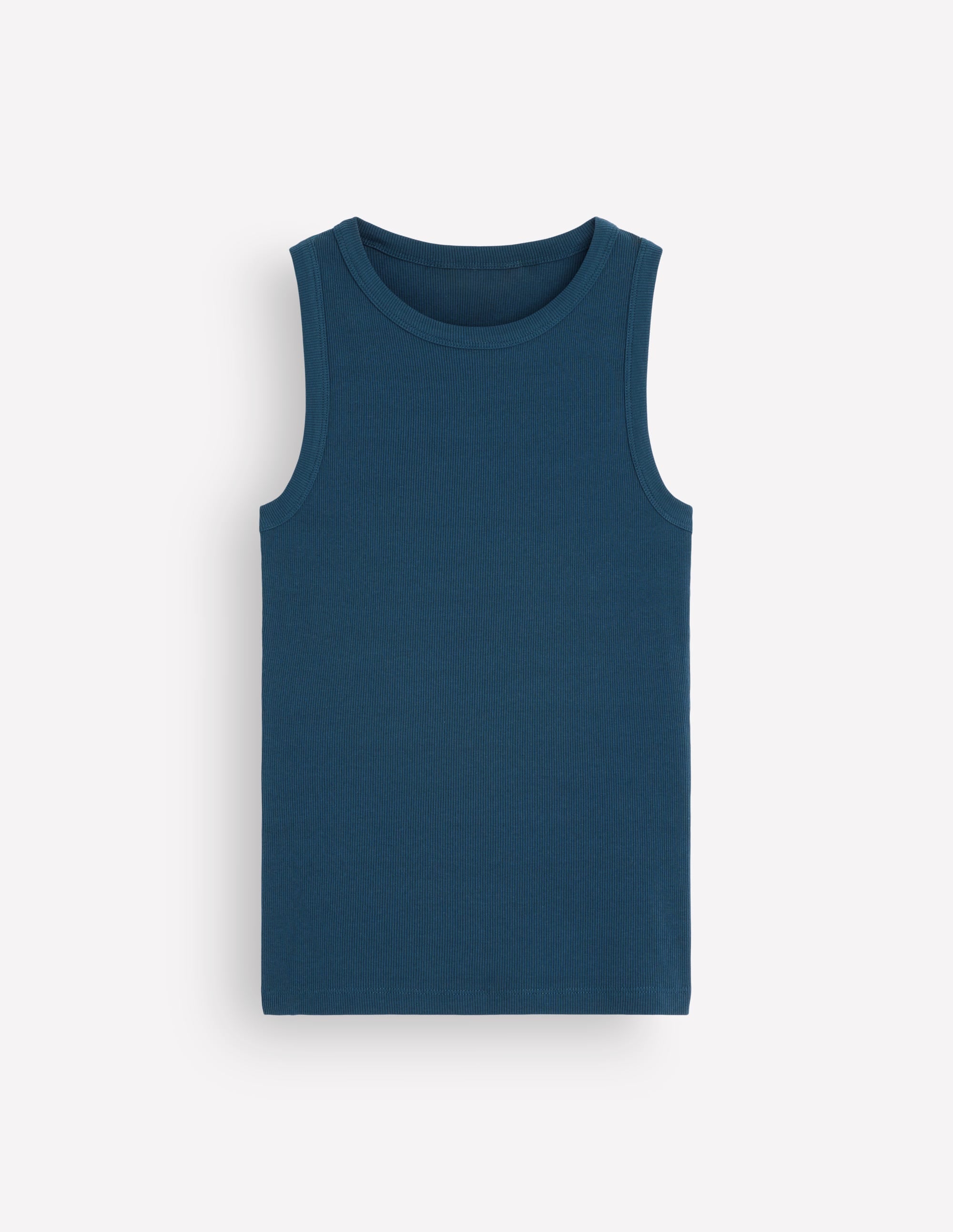 Ribbed Cotton Vest-Midnight Ocean - Image 8