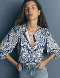 Ara Jersey Shirt-True Navy,  Arabesque Meadows