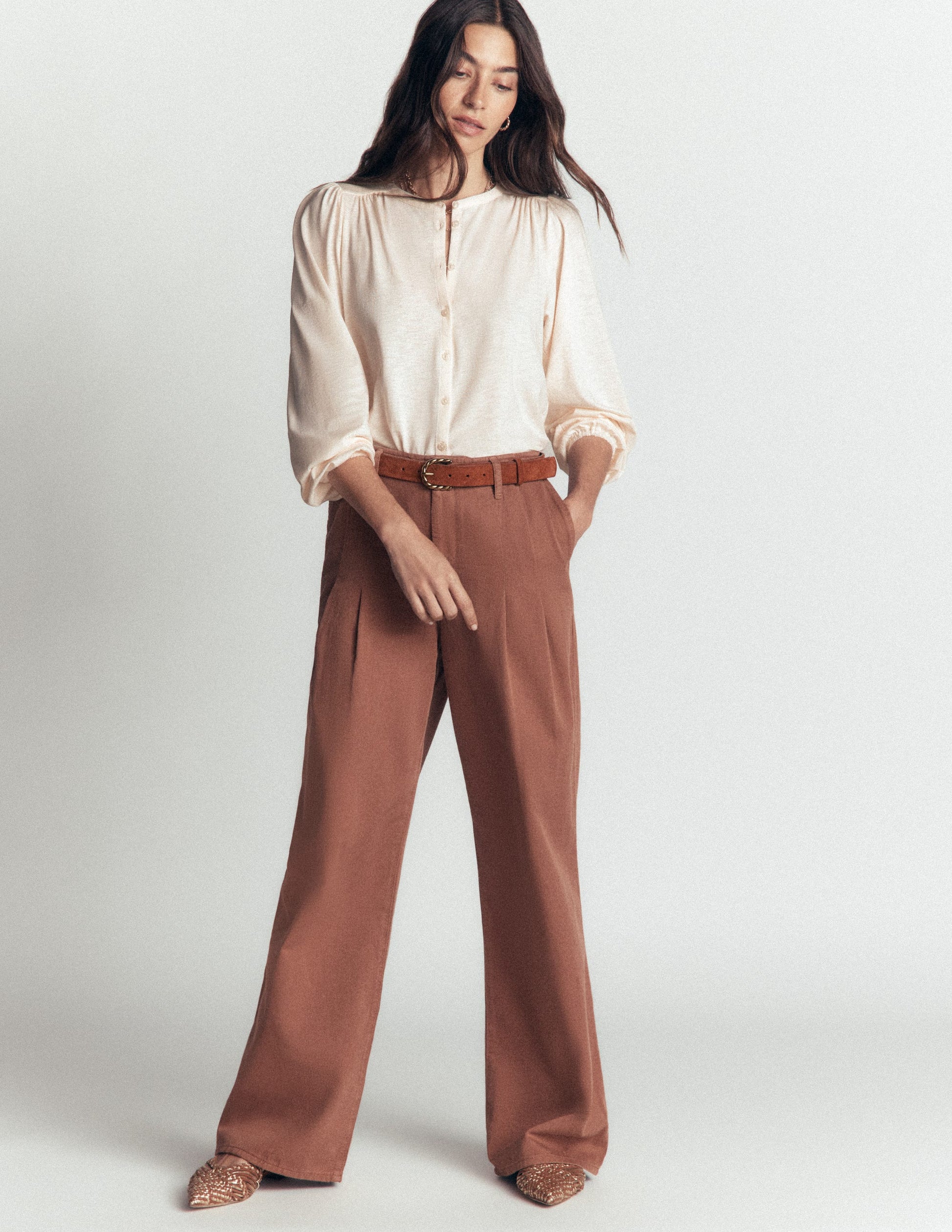 Ara Jersey Shirt-Ivory-4