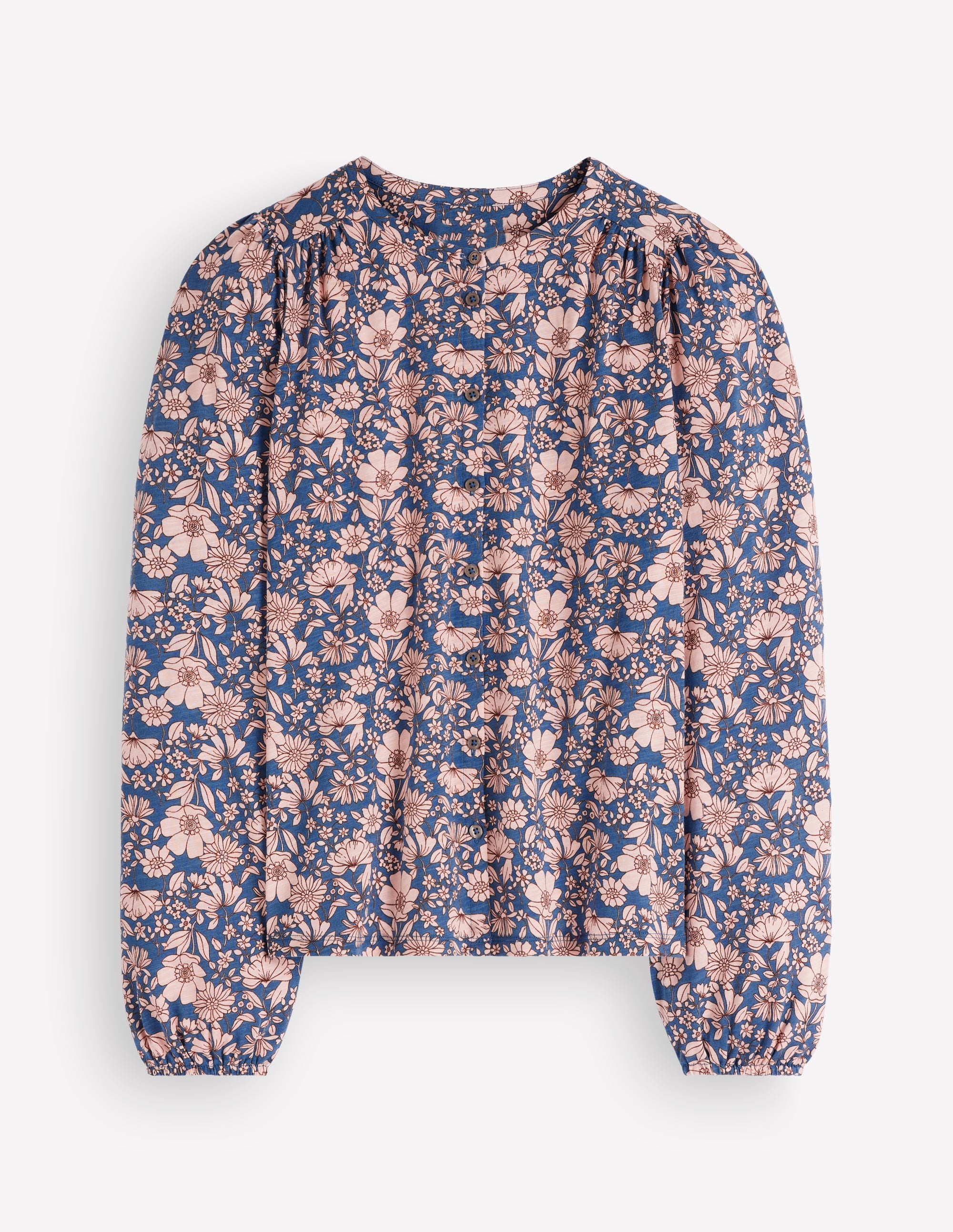 Ara Jersey Shirt-Rose Smoke, Floral Field - Image 6