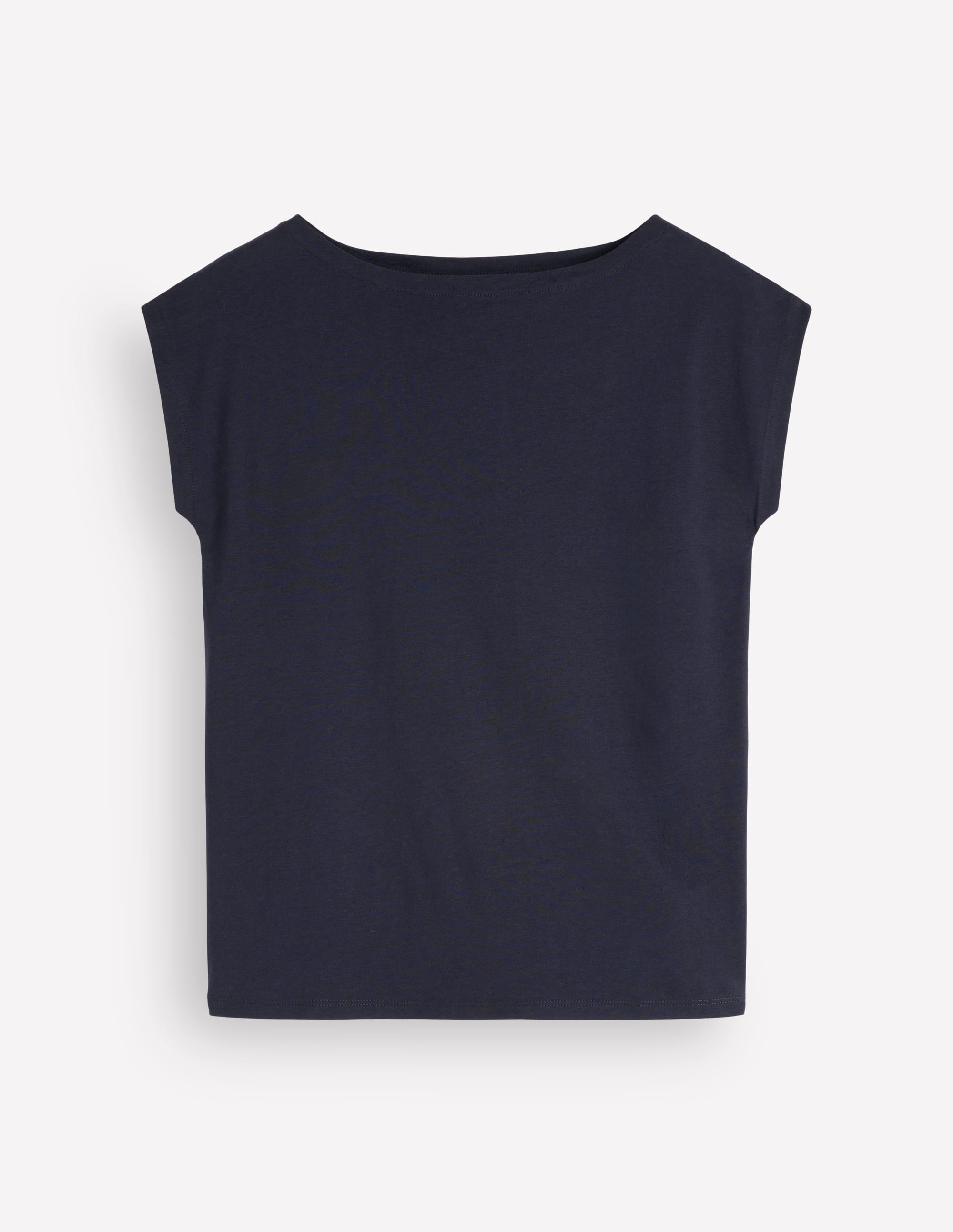Supersoft Slash Neck T-Shirt-French Navy (19-3921 TCX) - Image 5