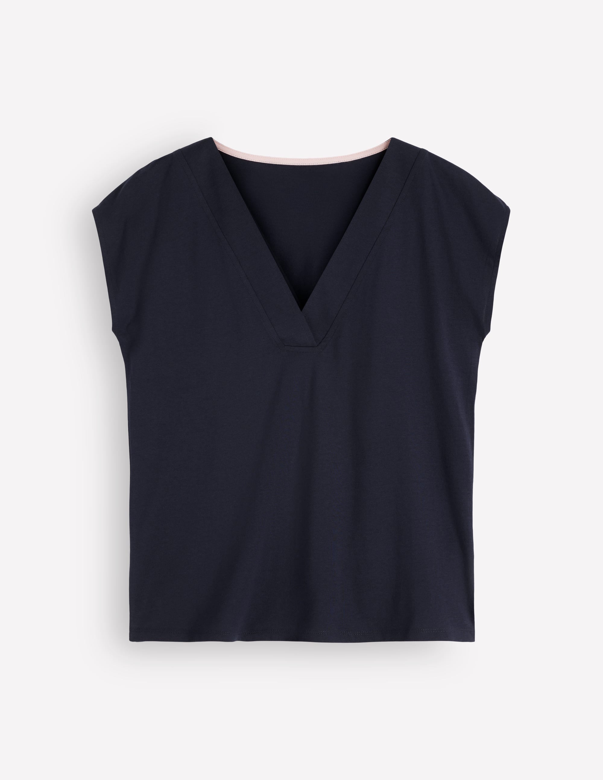 Imi Supersoft V-neck T-shirt-Navy - Image 4
