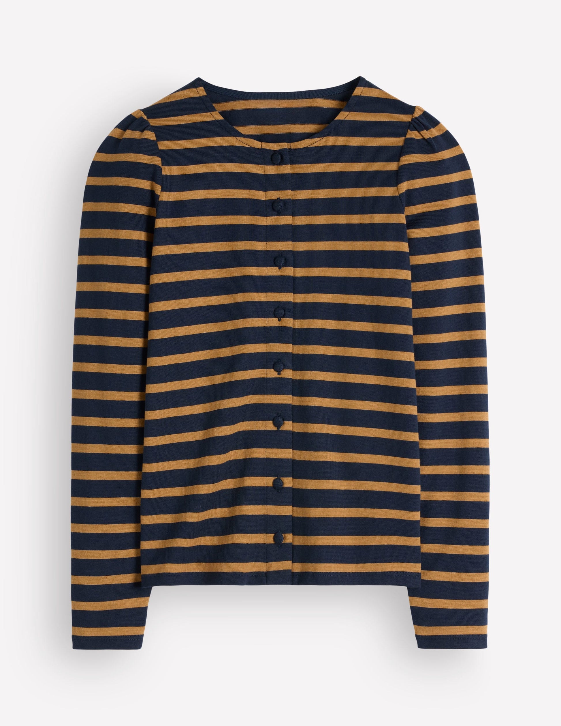 Iris Puff Sleeve Mariner-Navy and Dijon Stripe-6