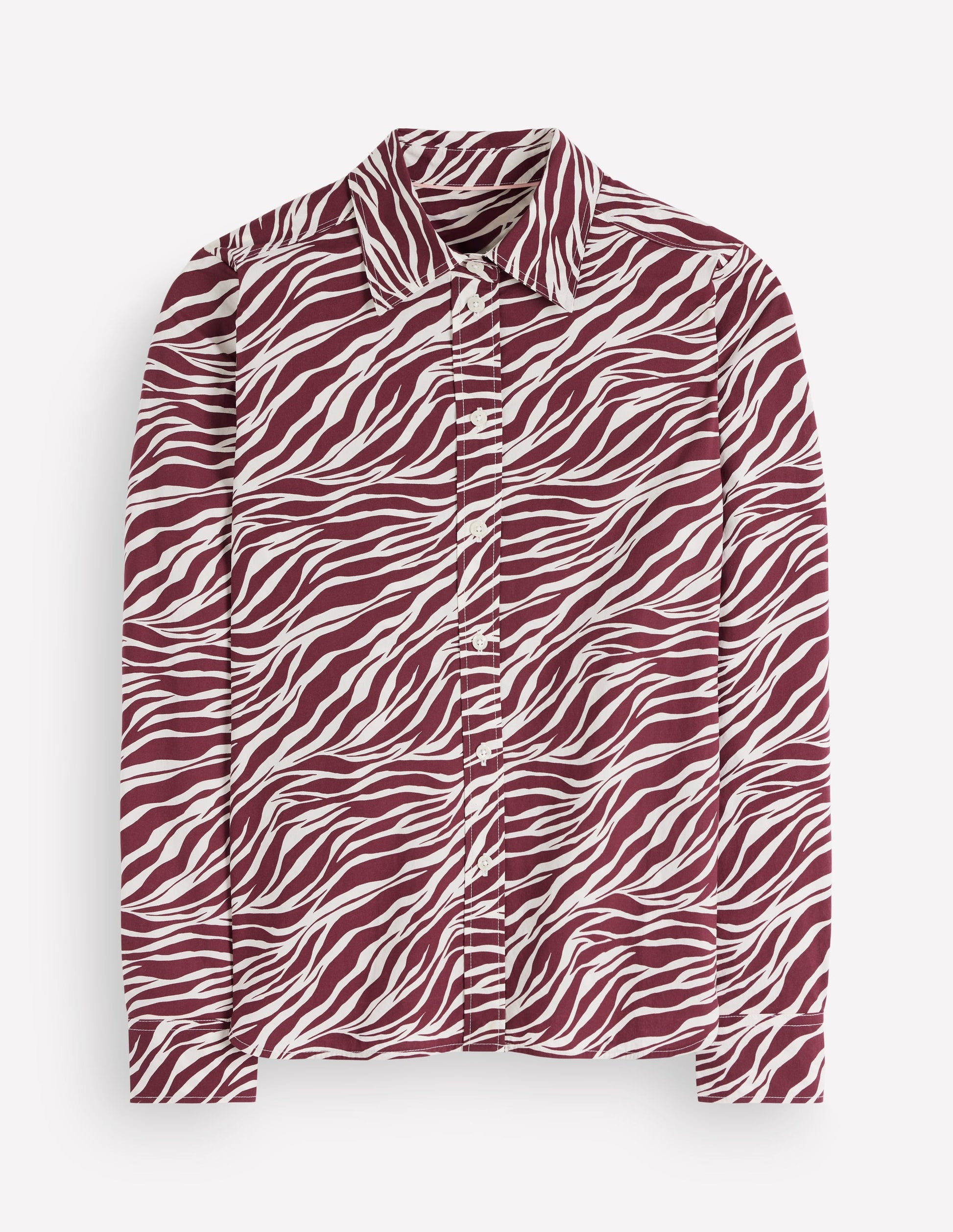 The New Sienna Cotton Shirt-Chestnut, Zebra Swirl-5