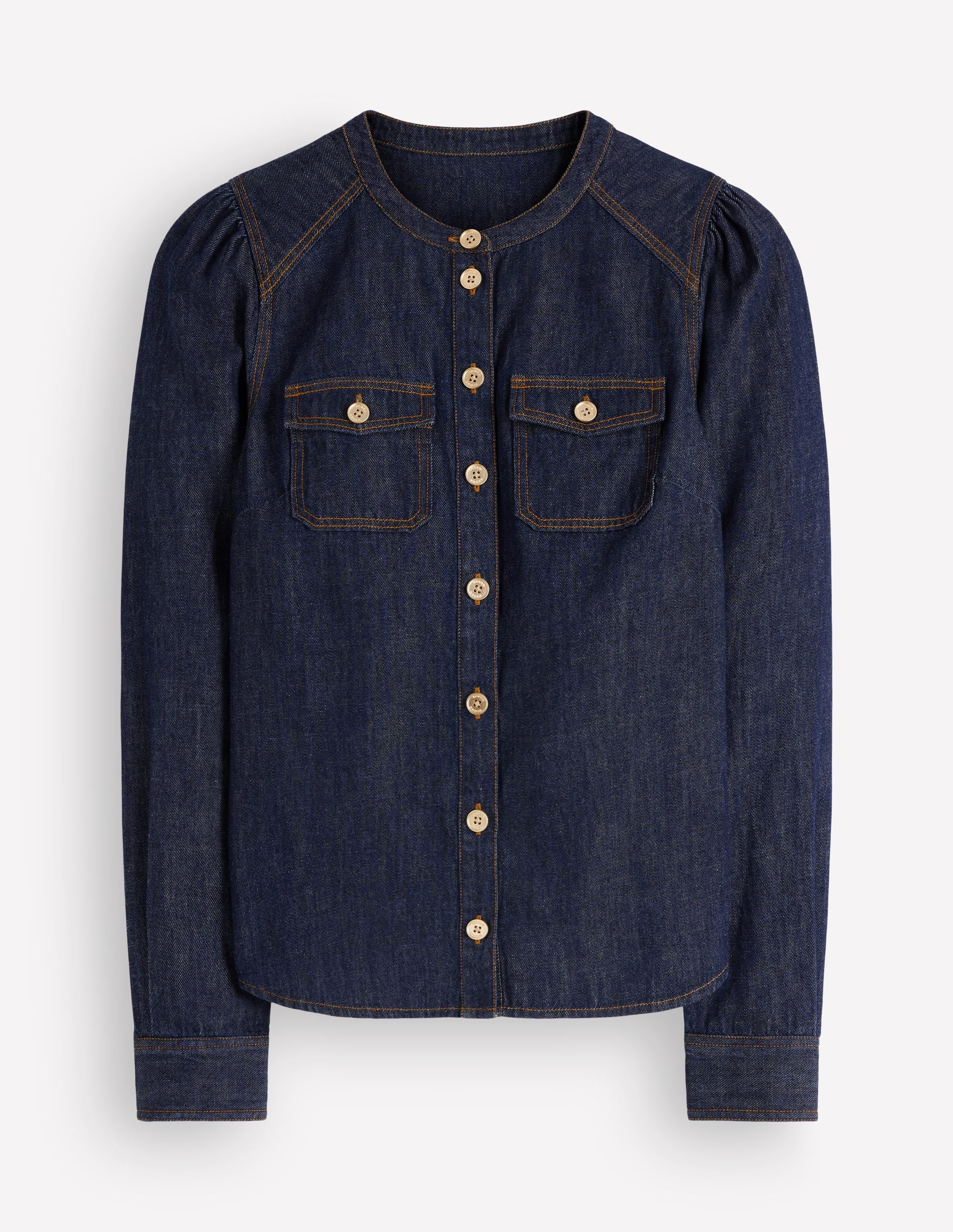 Thea Denim Shirt-Dark Indigo - Image 5