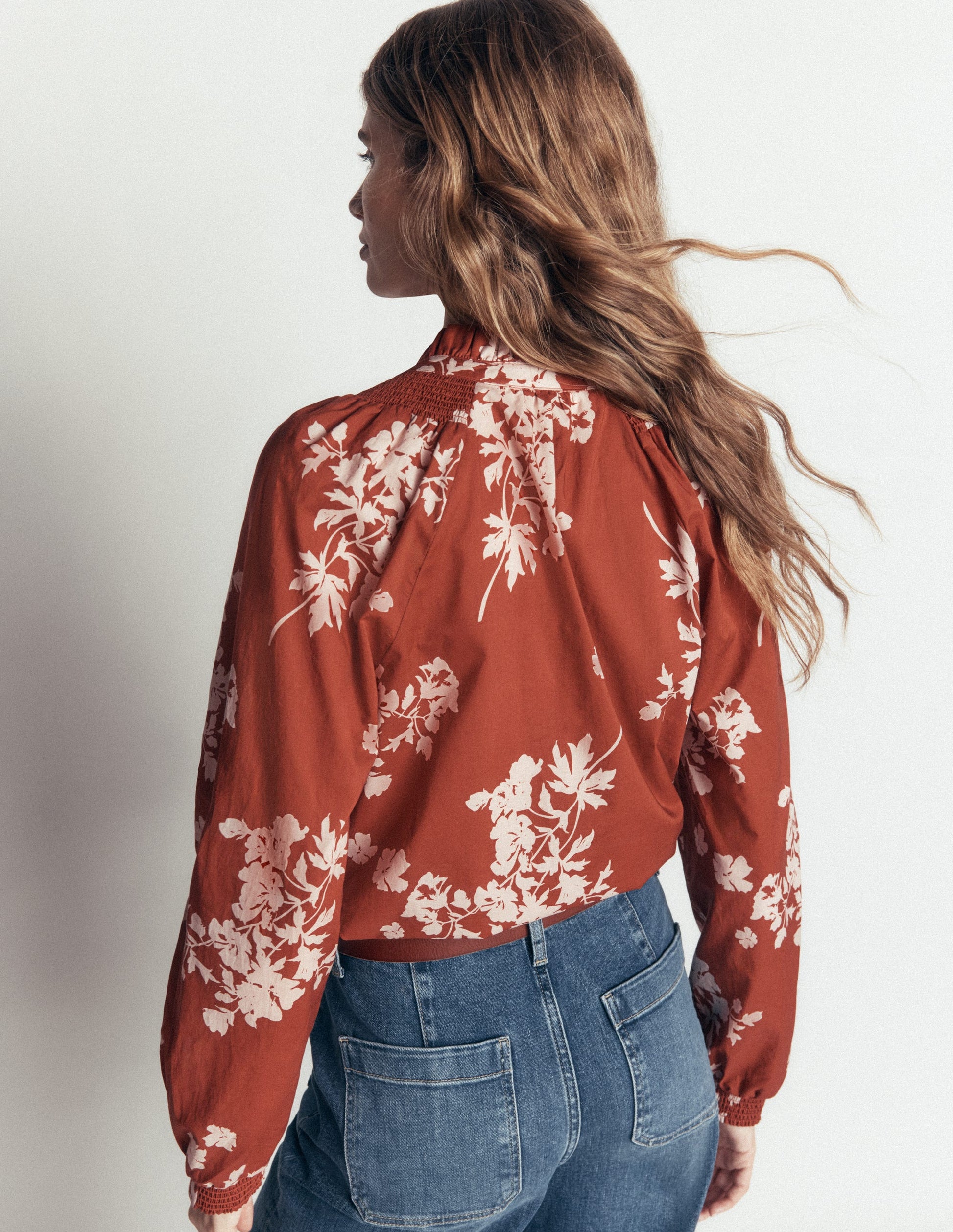 Erica Cotton Frill Top-Arabian Spice, Flecked Bunch-3