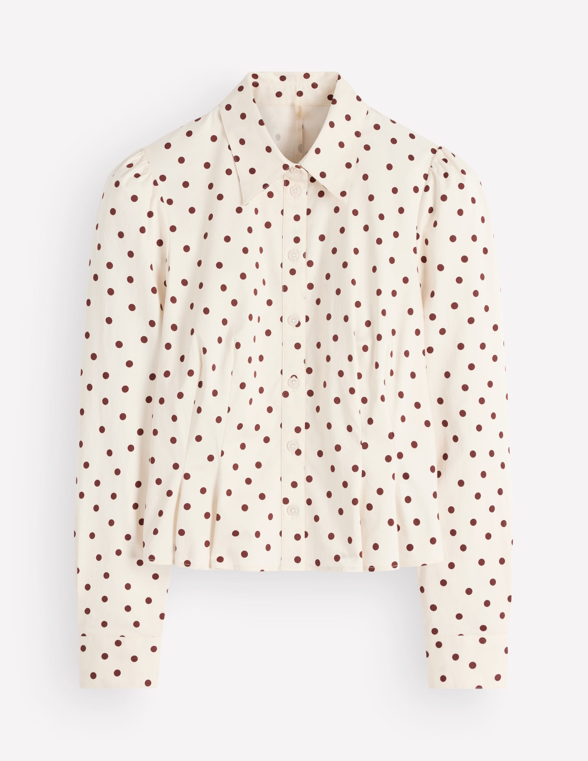 Julia Darted Cotton Shirt-Ivory, Boden Spot - Image 5
